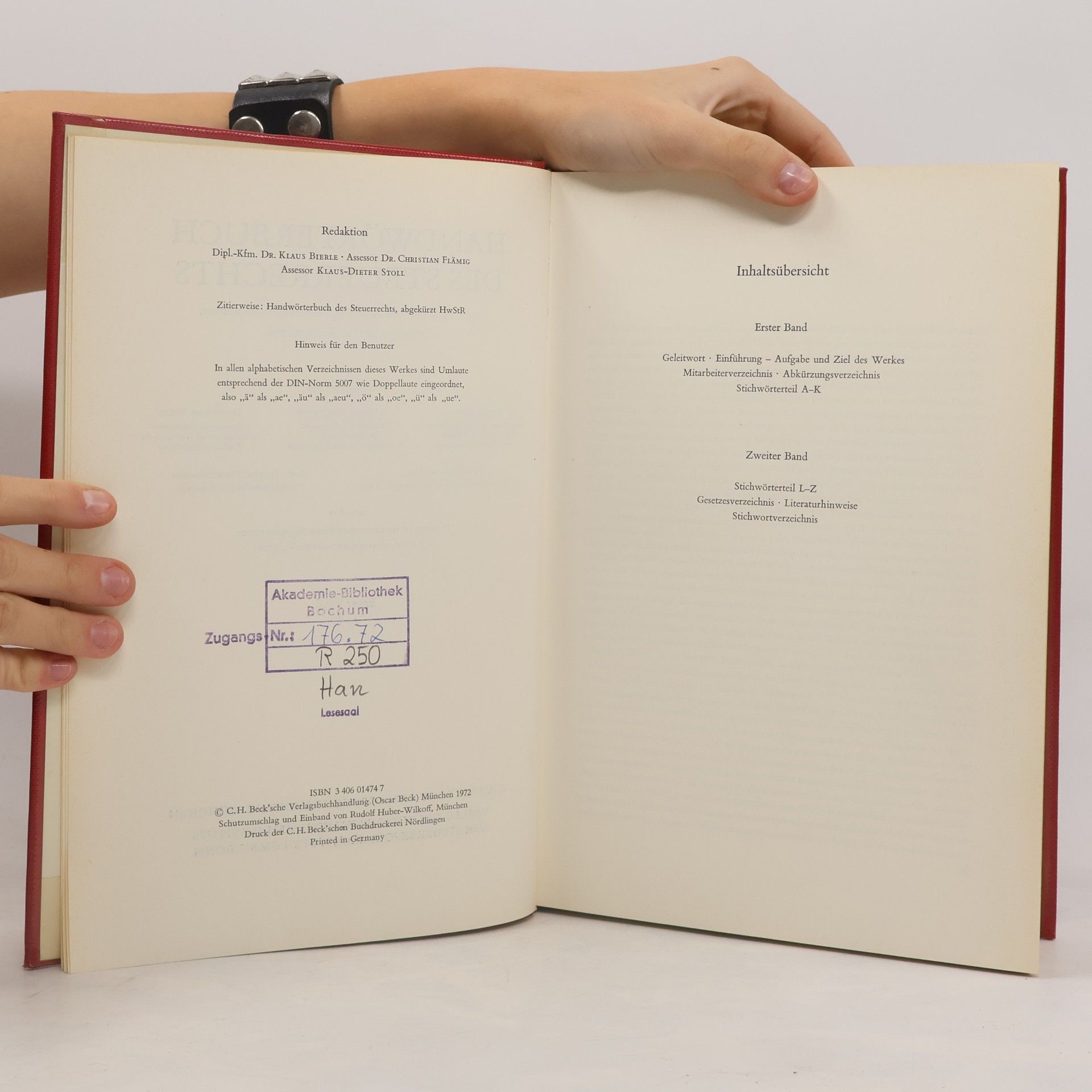 Wilhelm Von Waldeyer-Hartz Handwörterbuch des Steuerrechts unter Einschluss von betriebswirtschaftlicher Steuerlehre, Finanzrecht, Finanzwissenschaft.