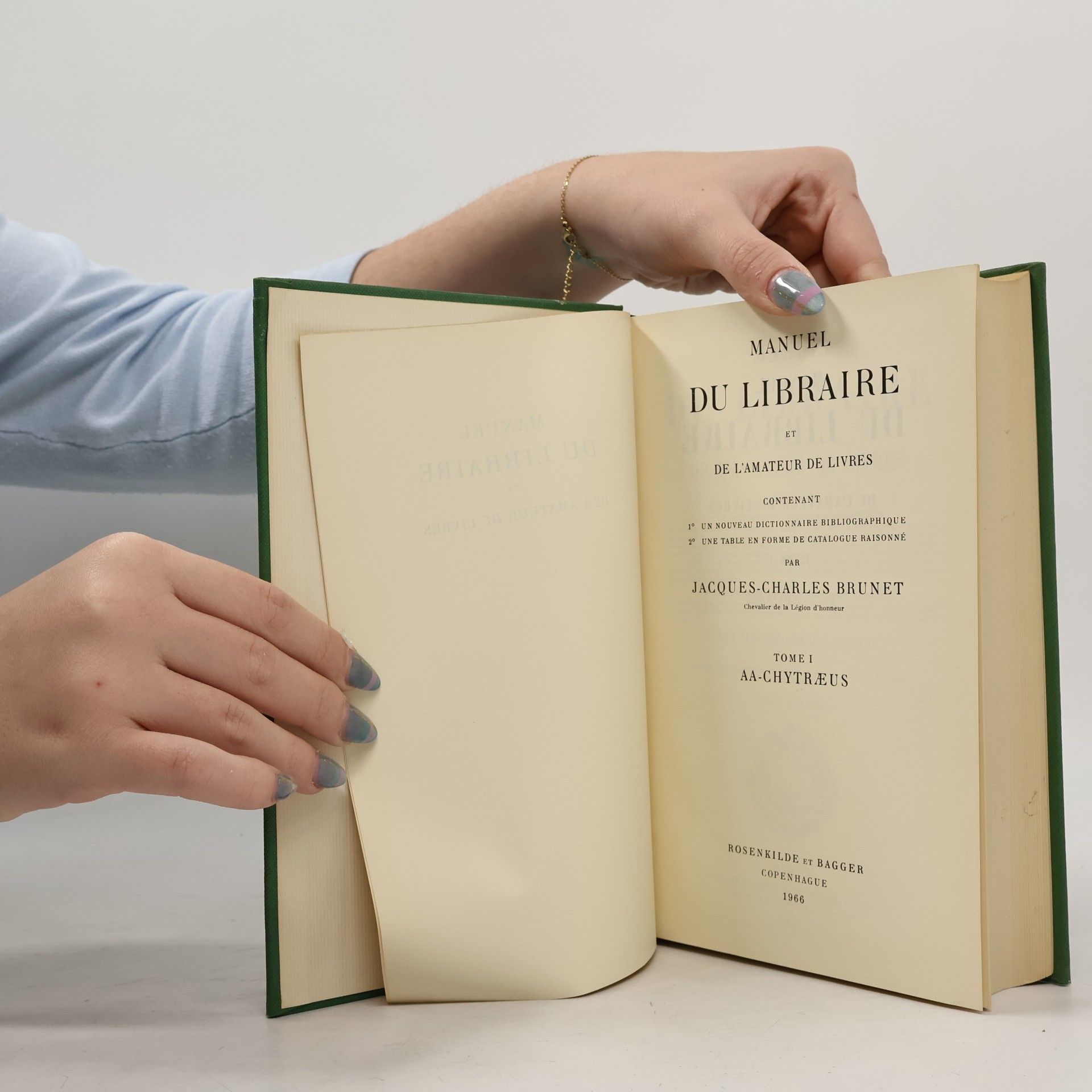 Jacques-Charles Brunet Manuel du libraire et de l'amateur de livres I.