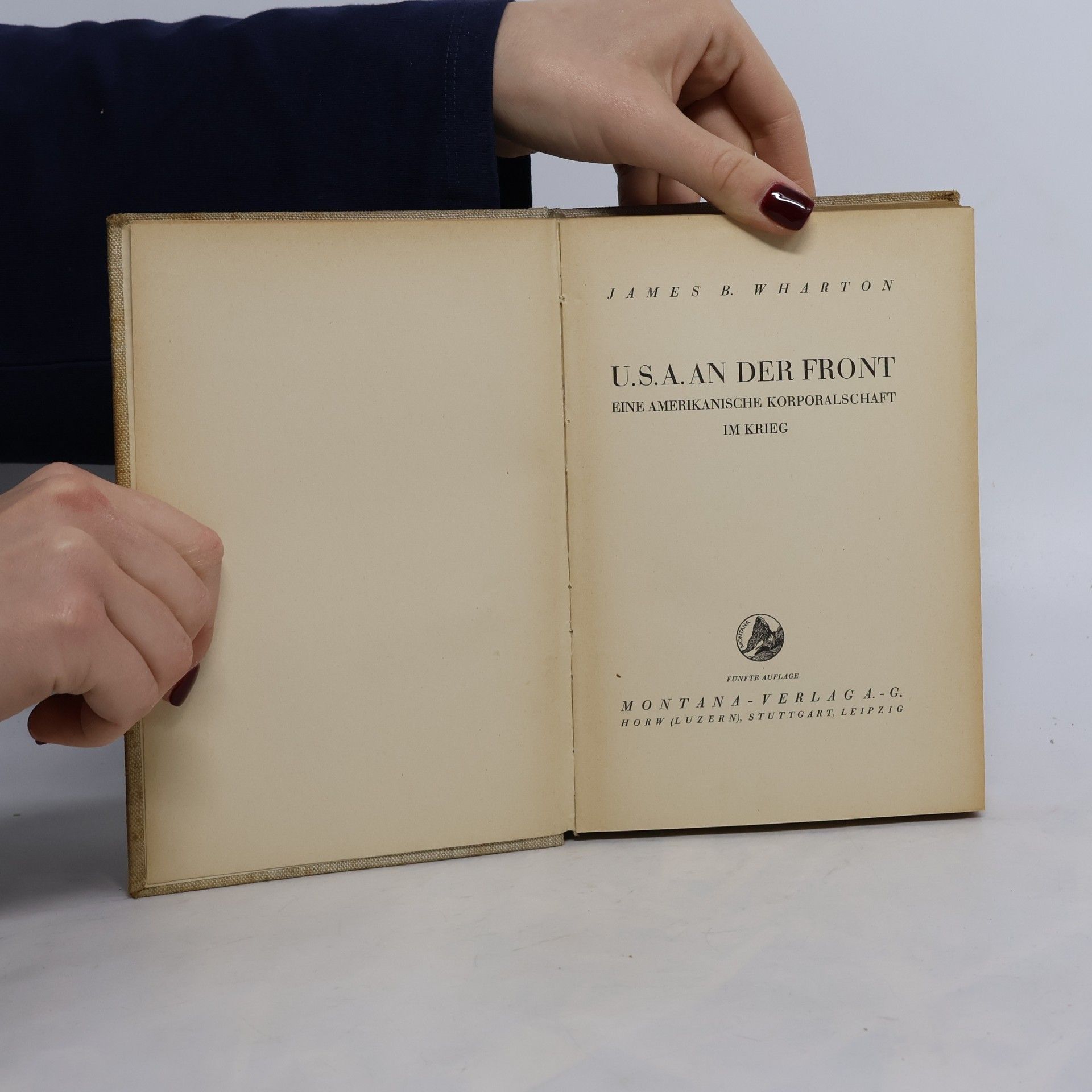 James B. Wharton U.S.A. an der Front