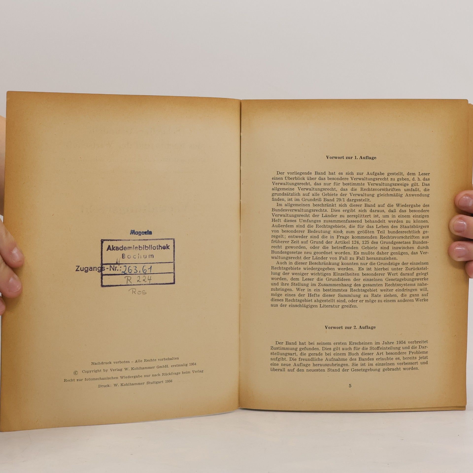 Dr. Harry V. Rosen-V. Hoewel Verwaltungsrecht