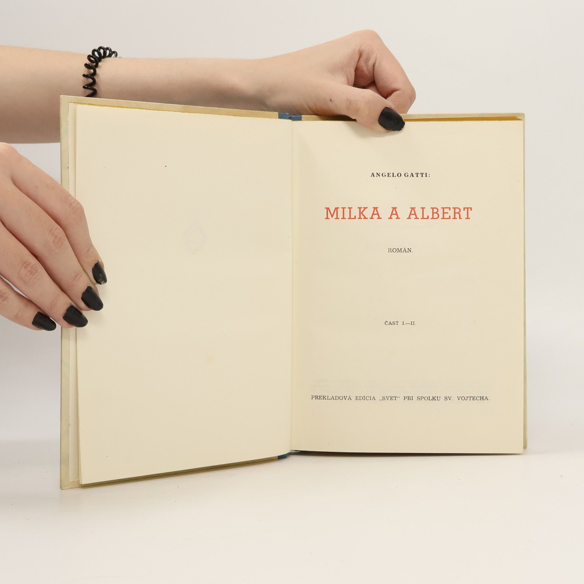 Angelo Gatti Milka a Albert