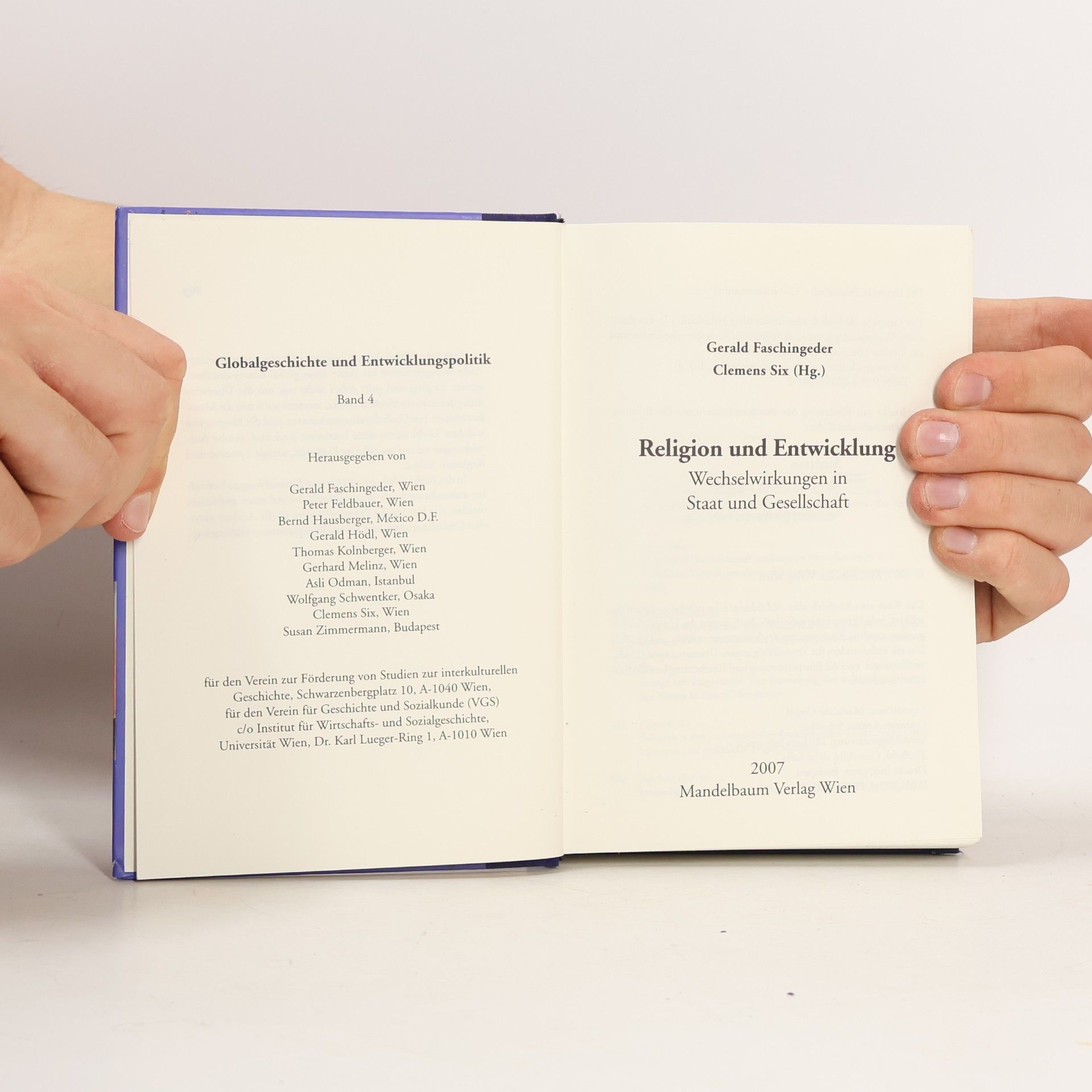 Gerald Faschingeder Religion und Entwicklung