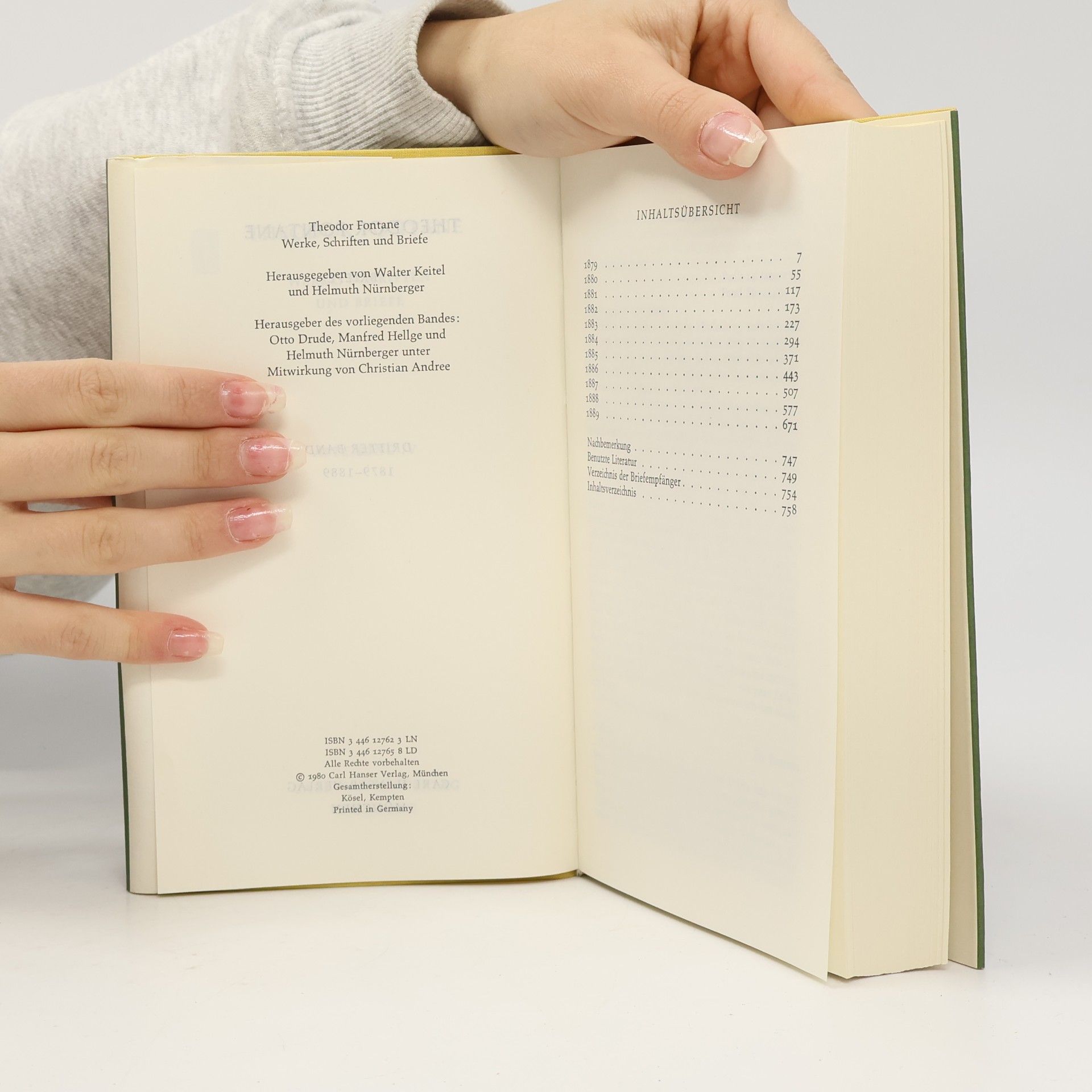 Theodor Fontane Werke, Schriften und Briefe - 3: Briefe