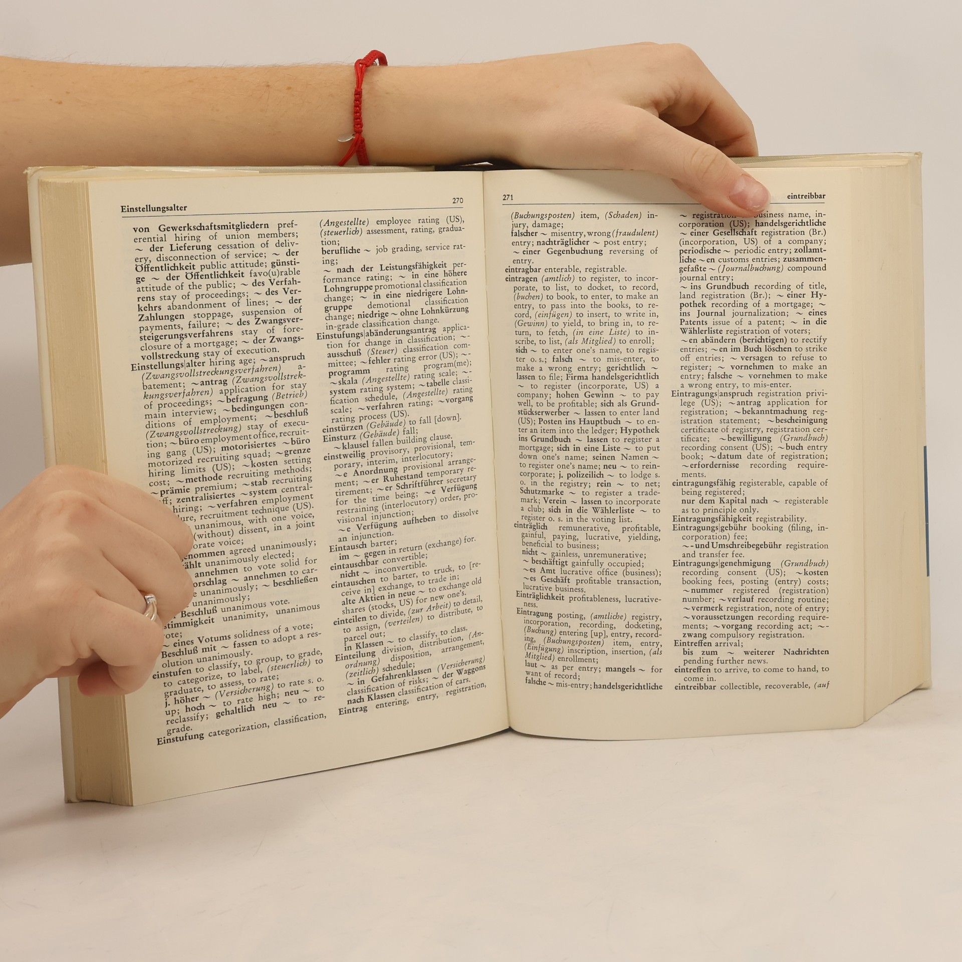 Reinhart von Eichborn Wirtschaftswörterbuch II. Deutsch/Englisch