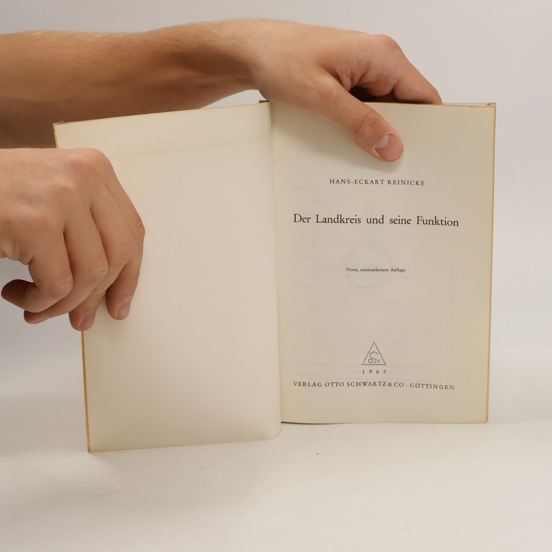 Hans-Eckart Reinicke Der Landkreis und seine Funktion