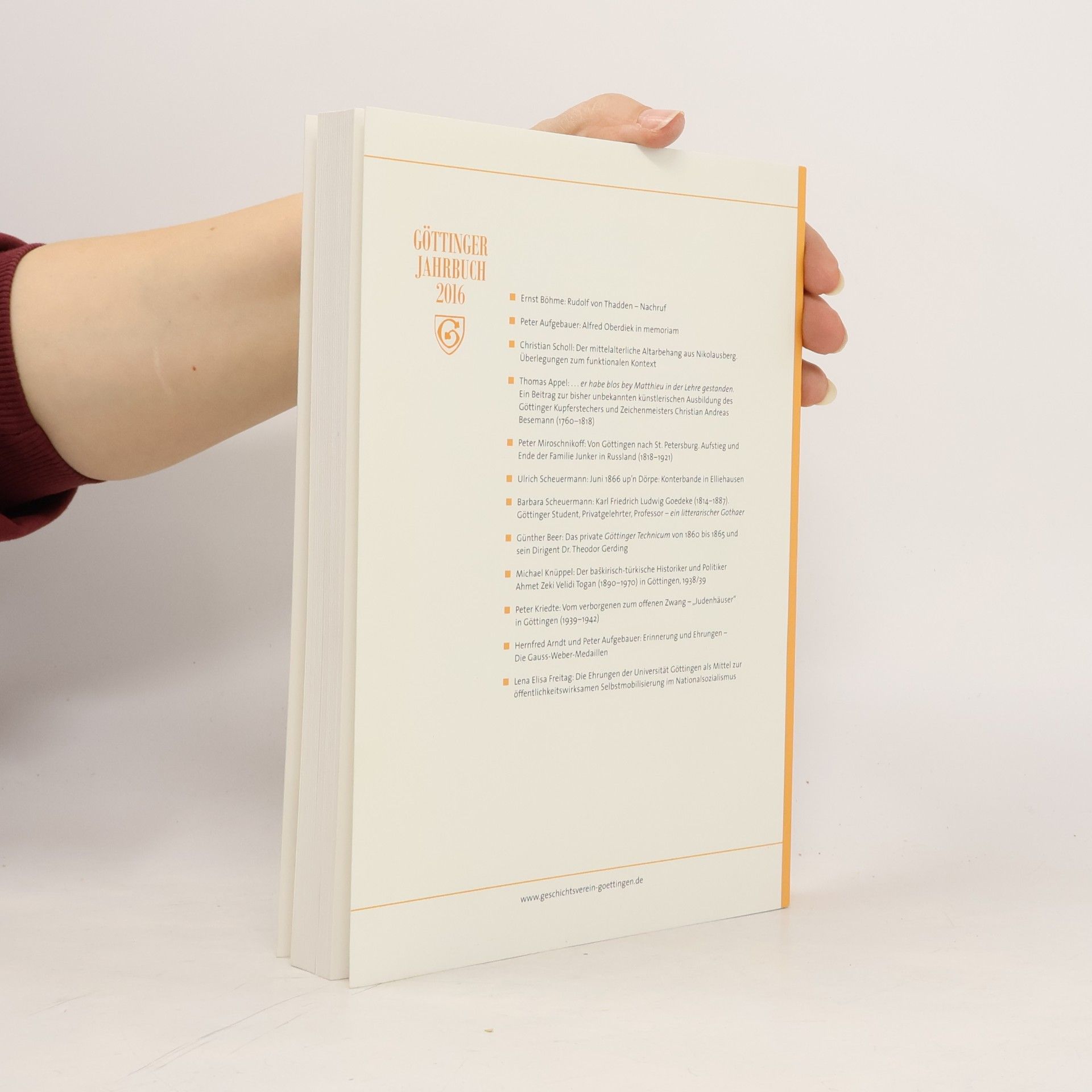 Various authors Gottinger Jahrbuch 2016