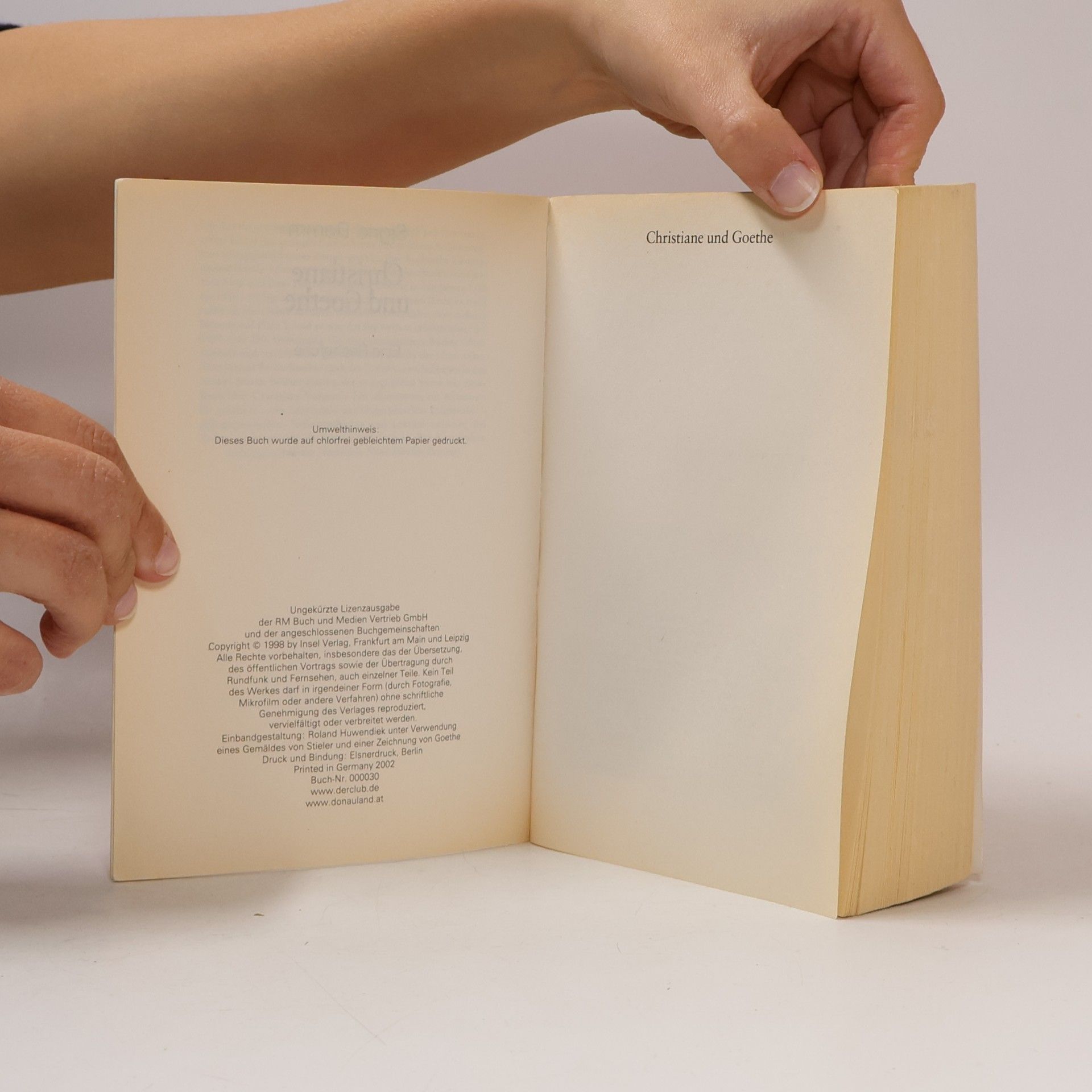 Sigrid Damm Christiane und Goethe