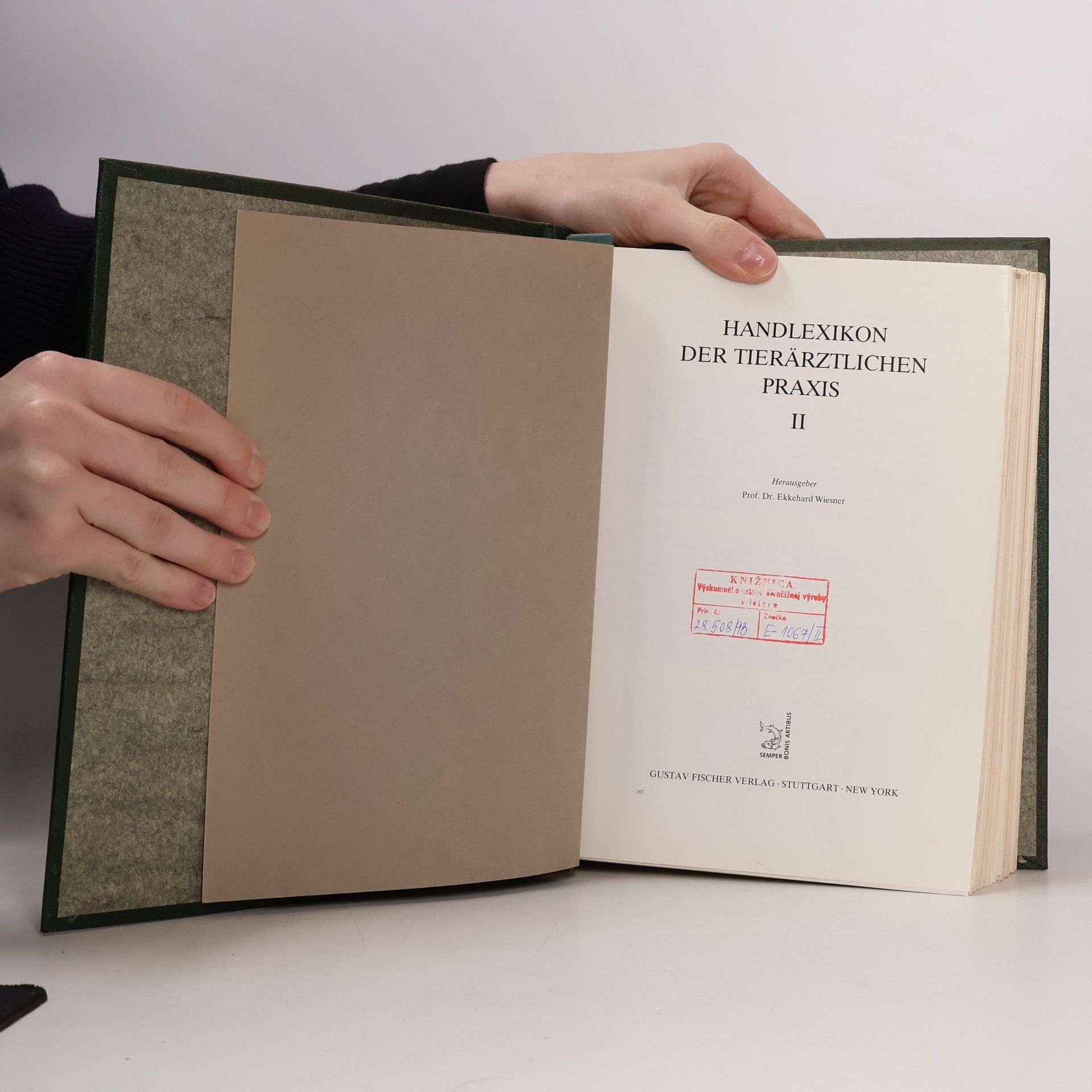 Ekkehard Wiesner Handlexikon der tierärztlichen Praxis II.