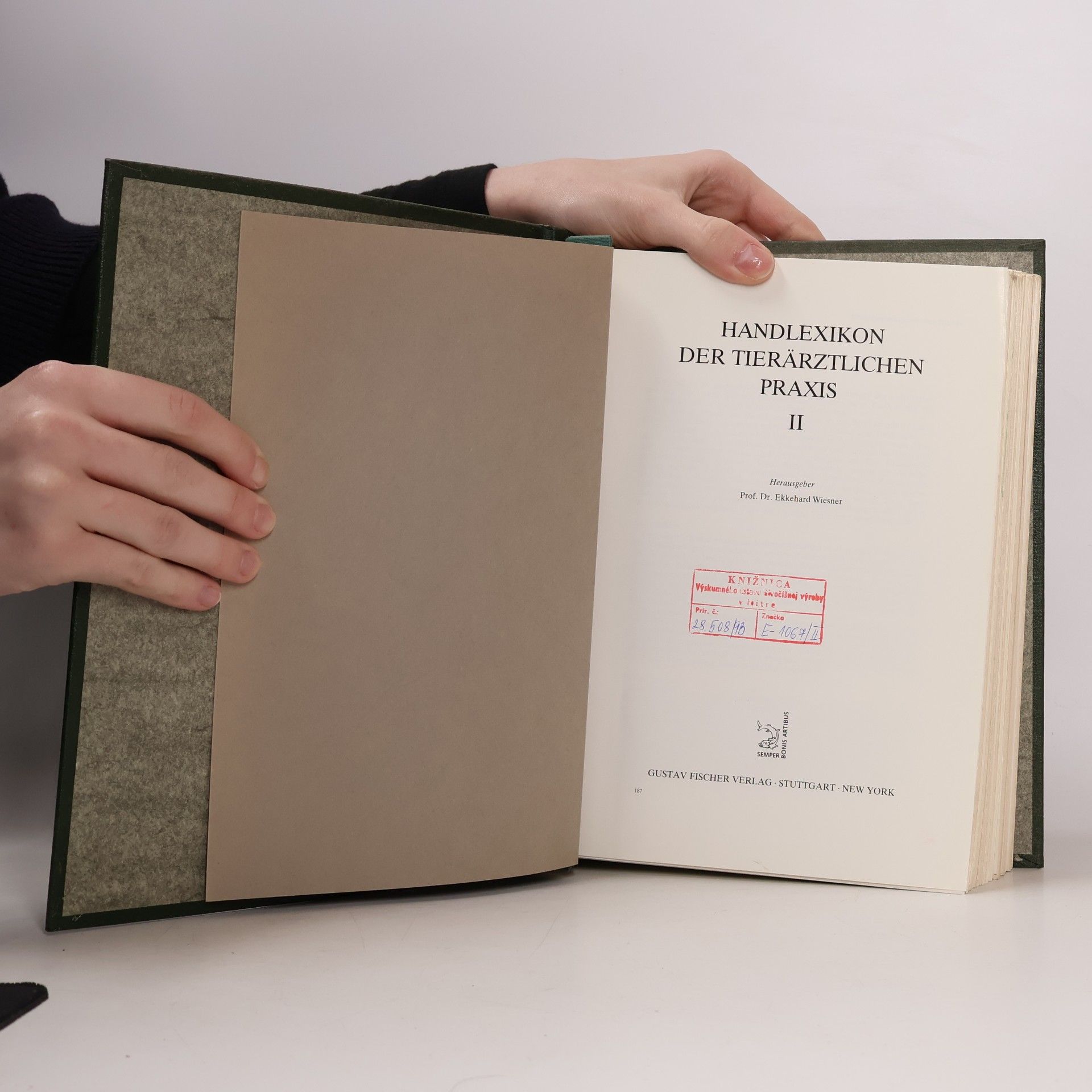 Ekkehard Wiesner Handlexikon der tierärztlichen Praxis II.