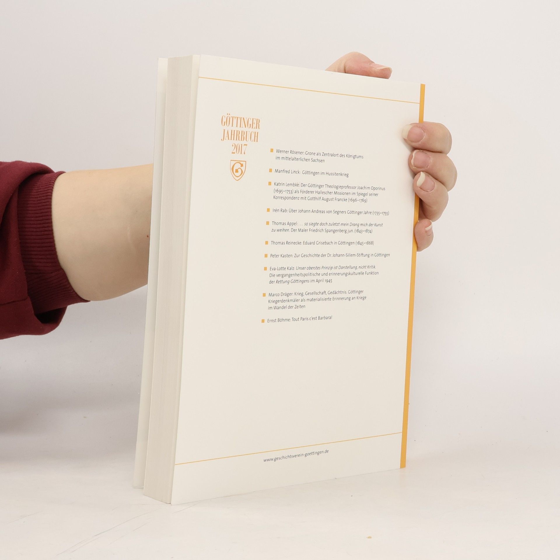 Various authors Göttinger Jahrbuch 2017