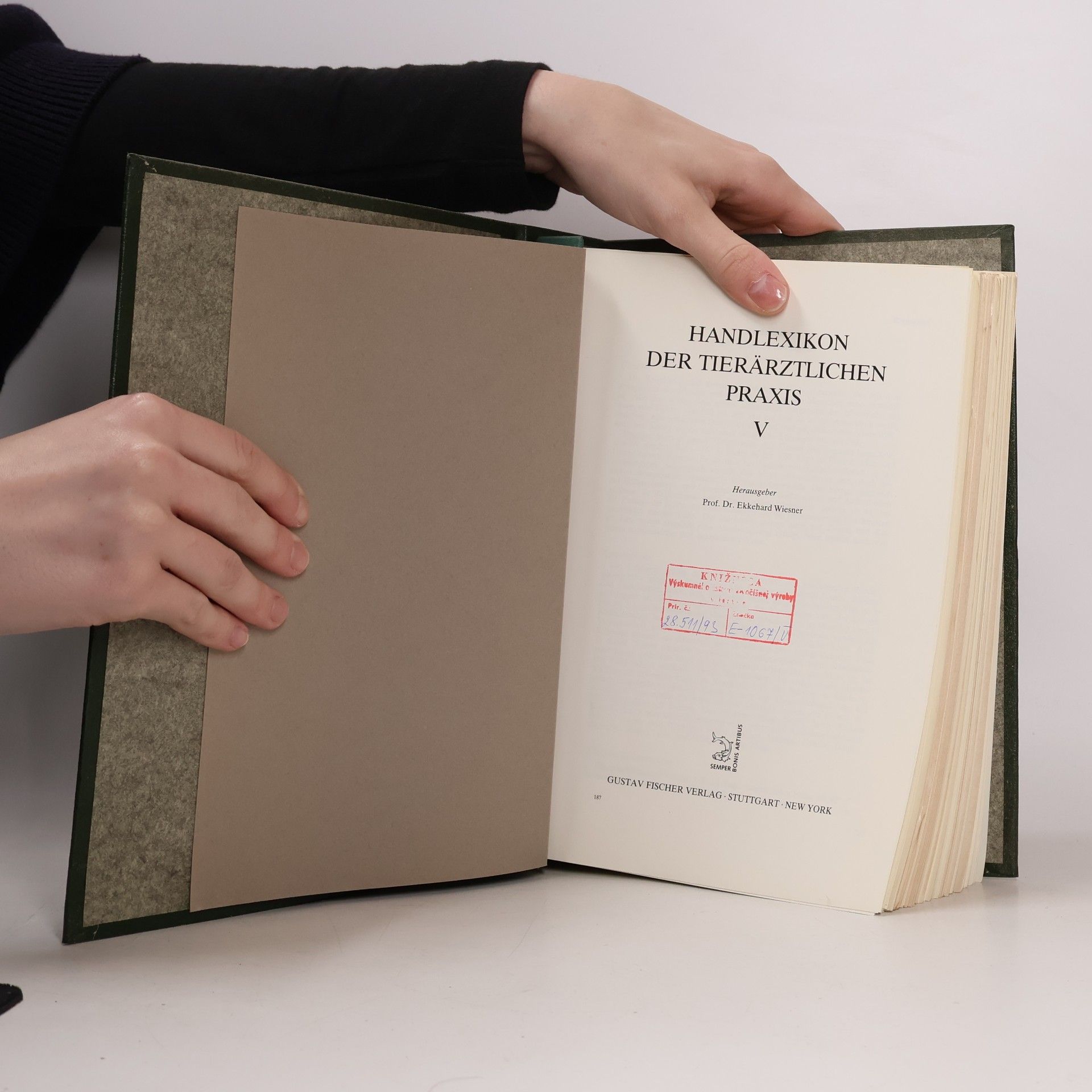 Ekkehard Wiesner Handlexikon der tierärztlichen Praxis V.