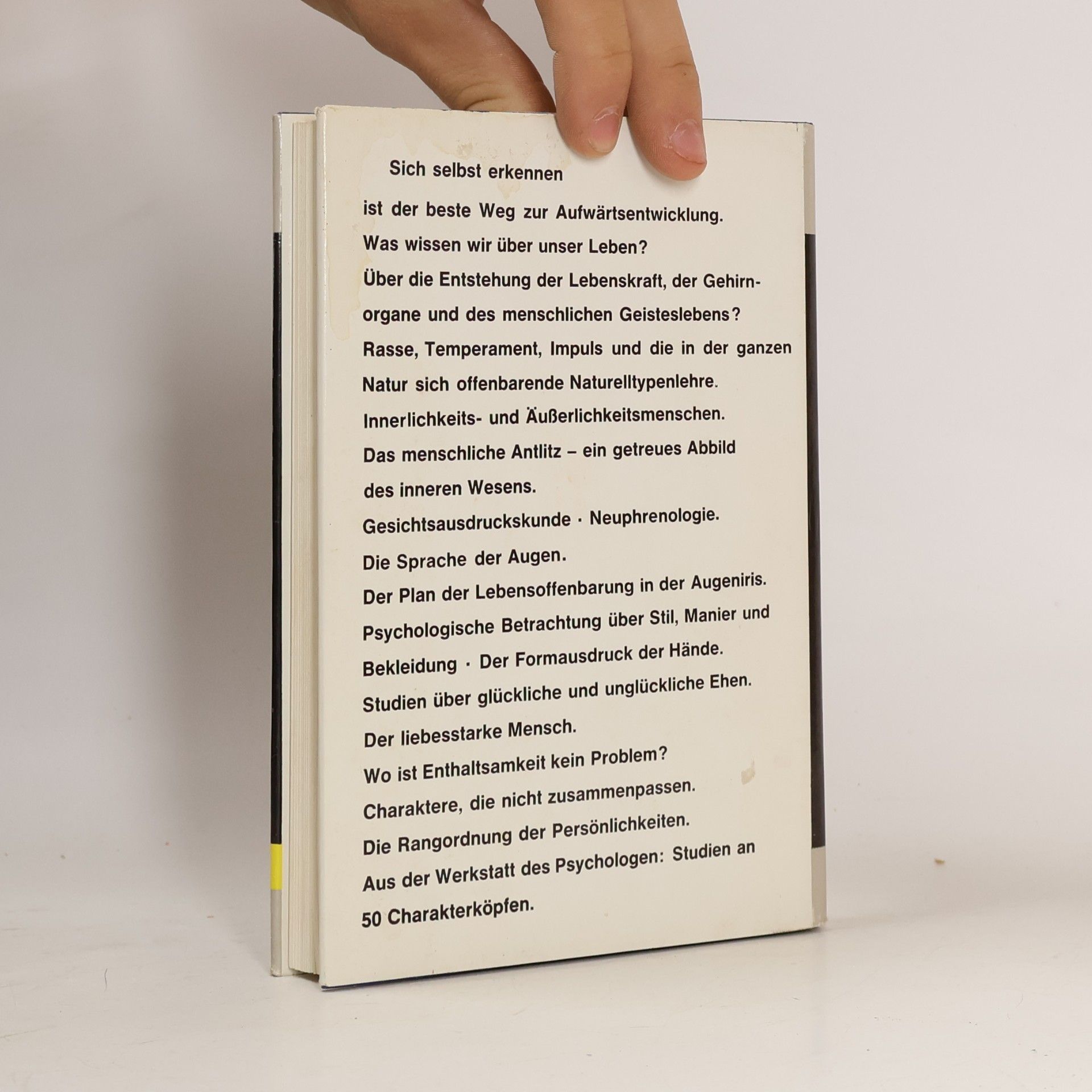 Carl Huter Illustriertes Handbuch der Menschenkenntnis