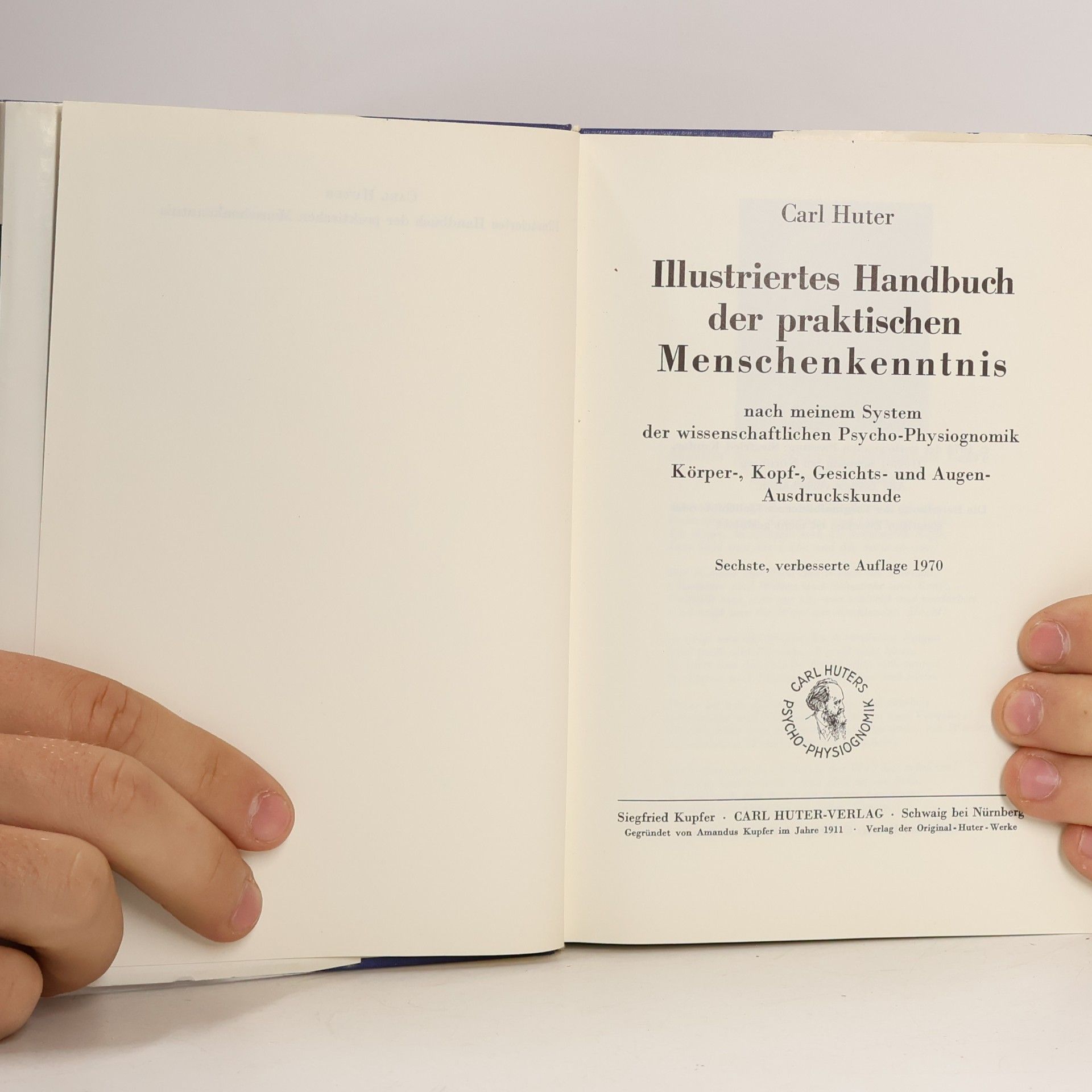 Carl Huter Illustriertes Handbuch der Menschenkenntnis