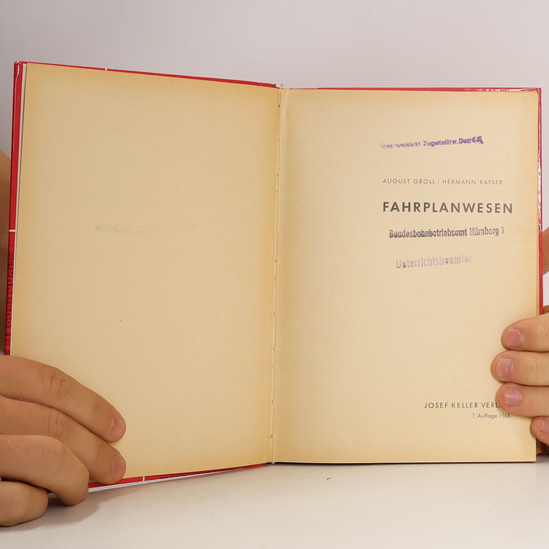 August Groll Fahrplanwesen