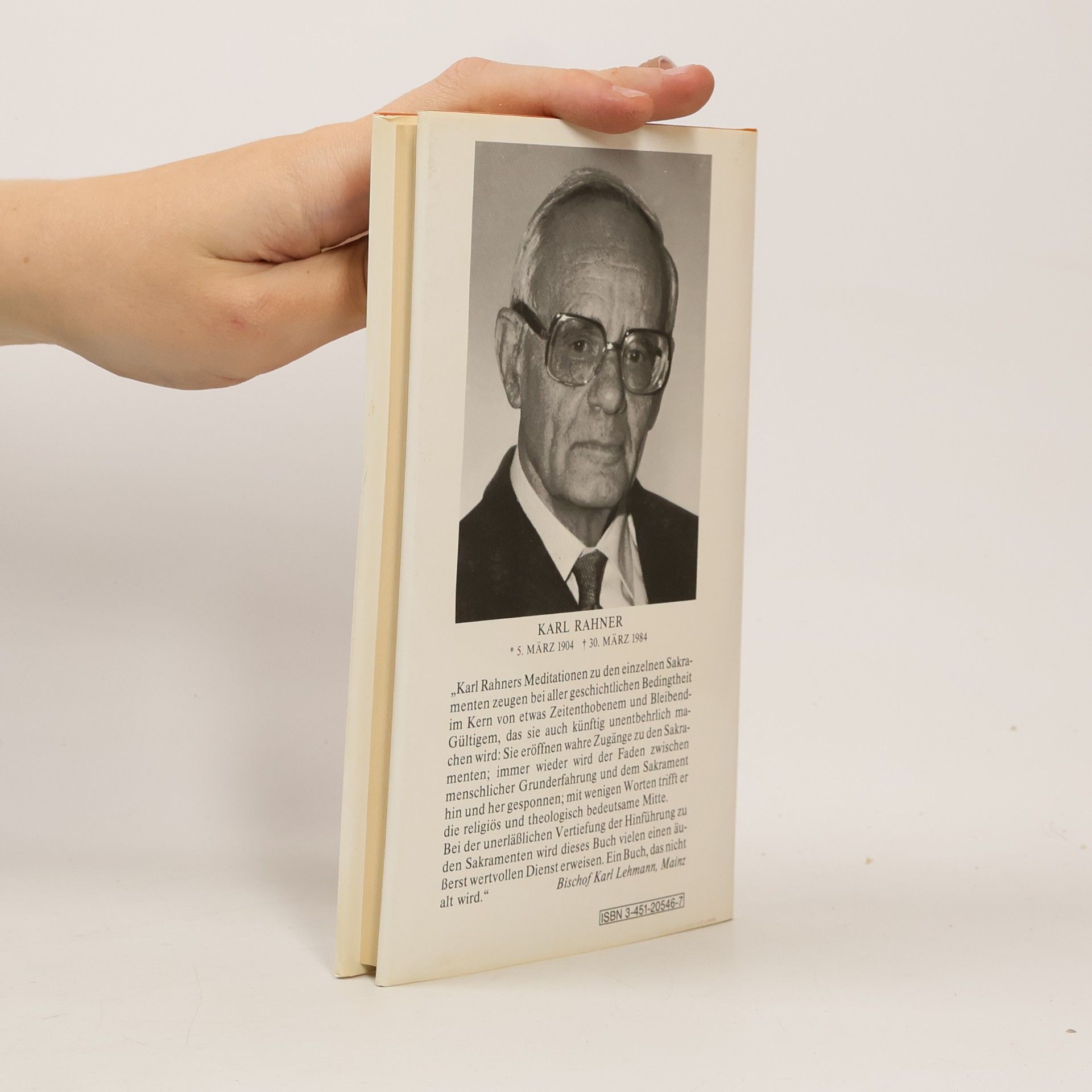 Karl Rahner Über die Sakramente der Kirche