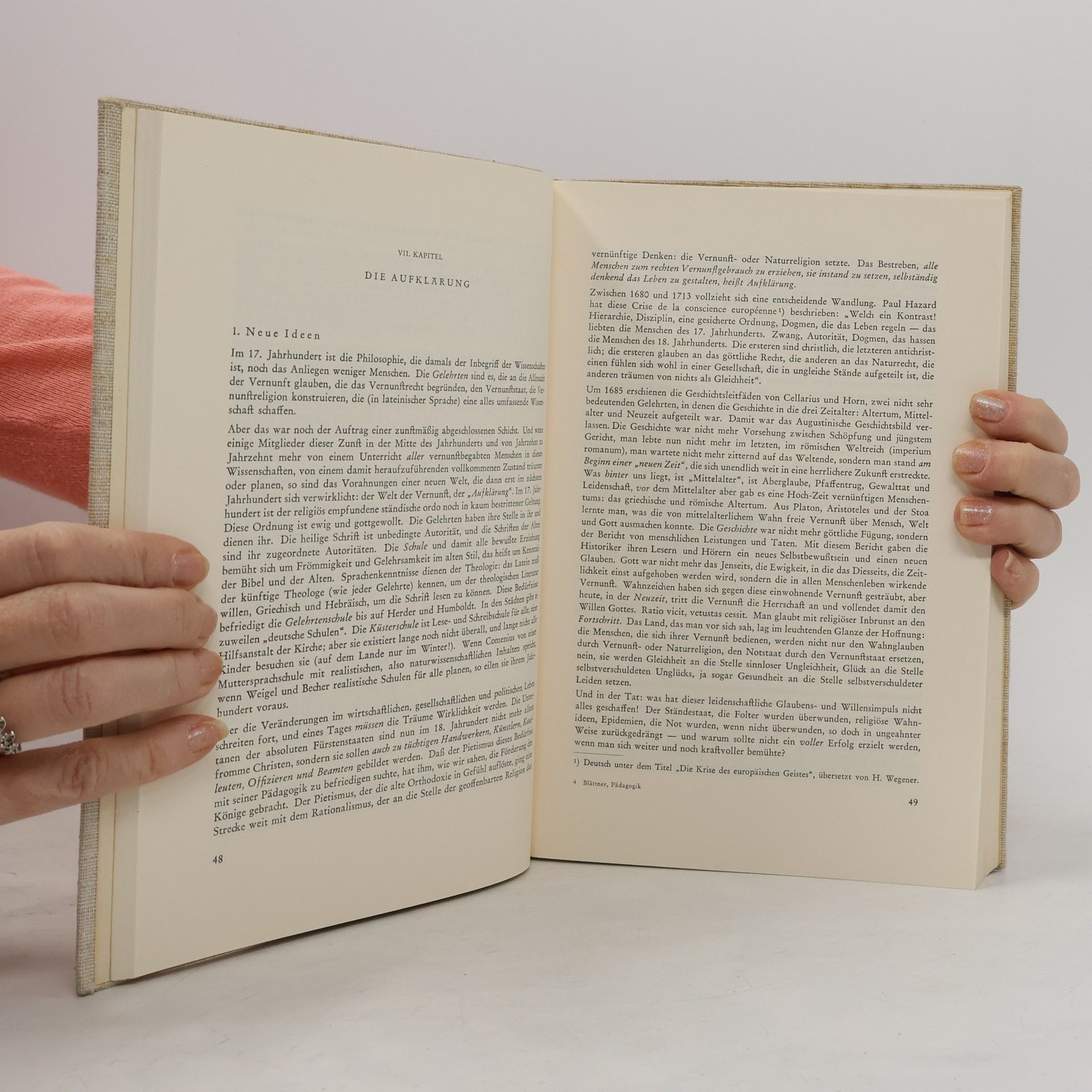 Fritz Blättner Geschichte der Pädagogik