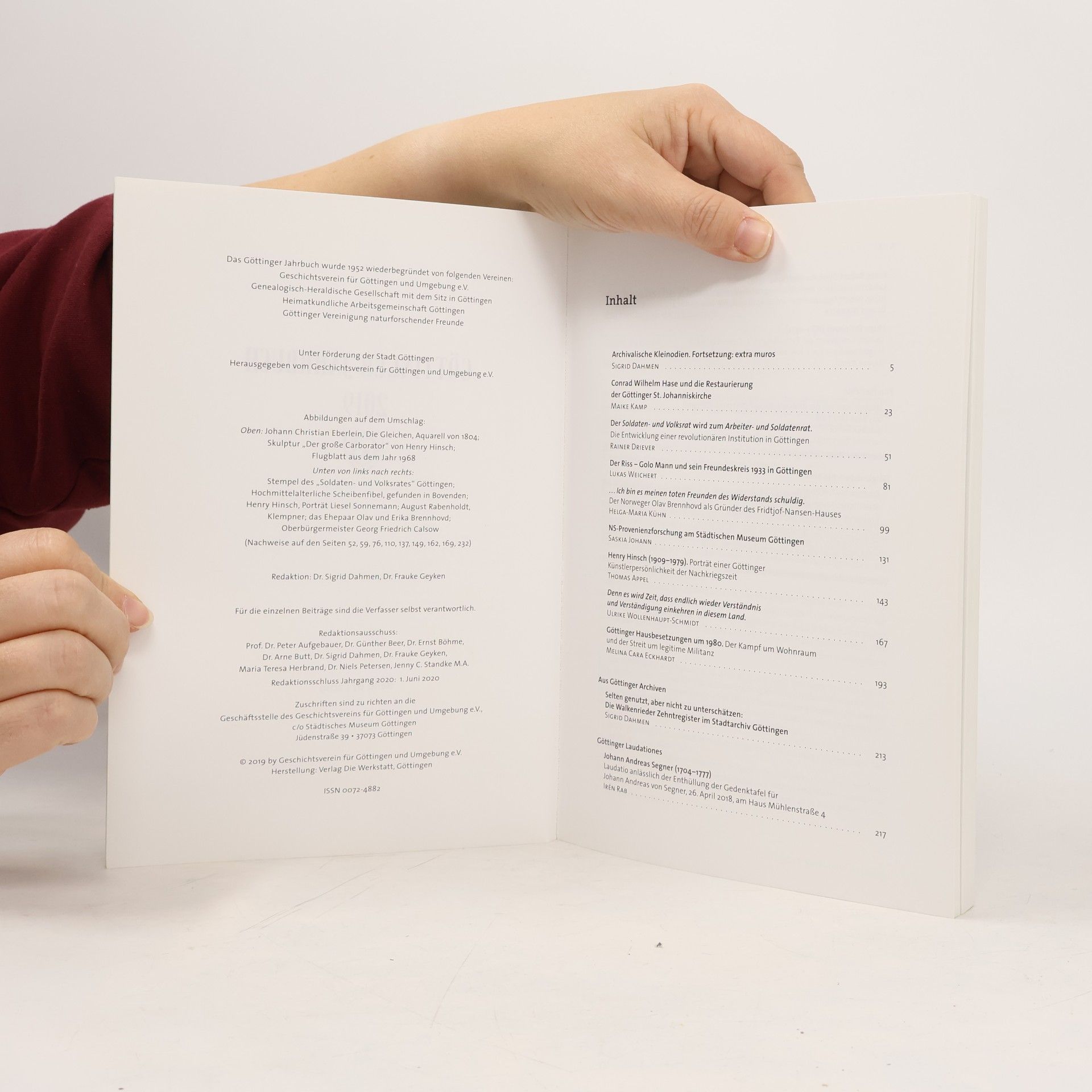 Johann Christian Eberlein Göttinger Jahrbuch 2019