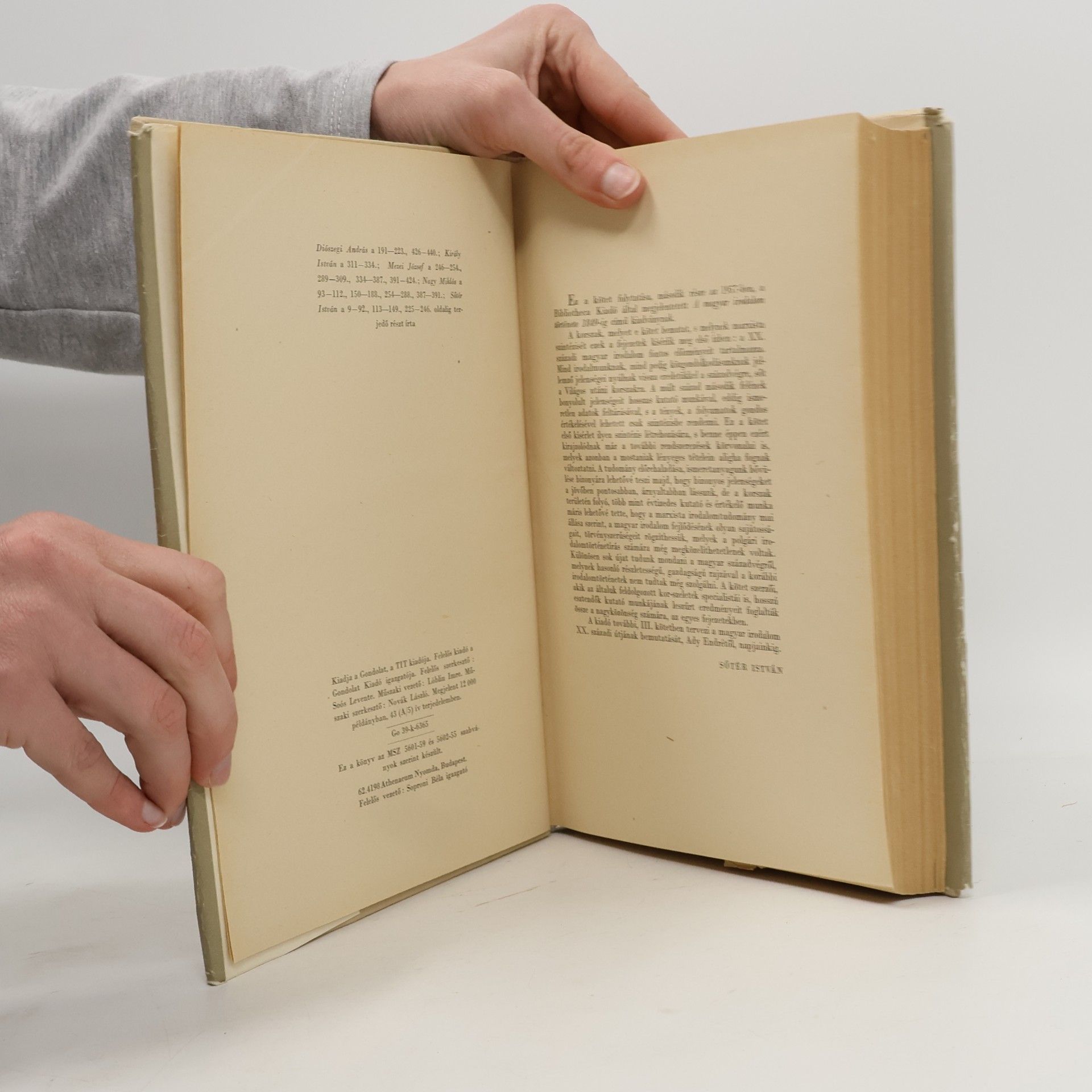 Various authors A magyar irodalom története