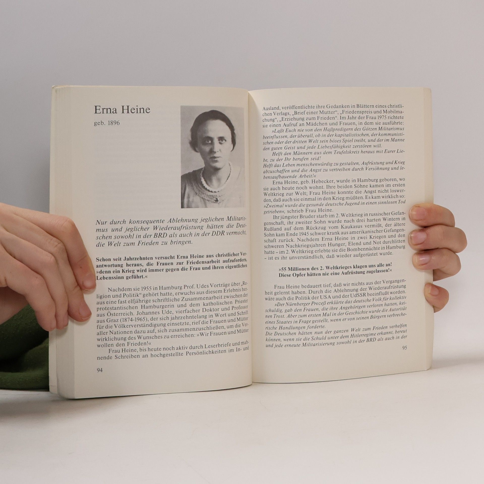 Elisabeth Brändle-Zeile Seit 90 [neunzig] Jahren Frauen für Frieden