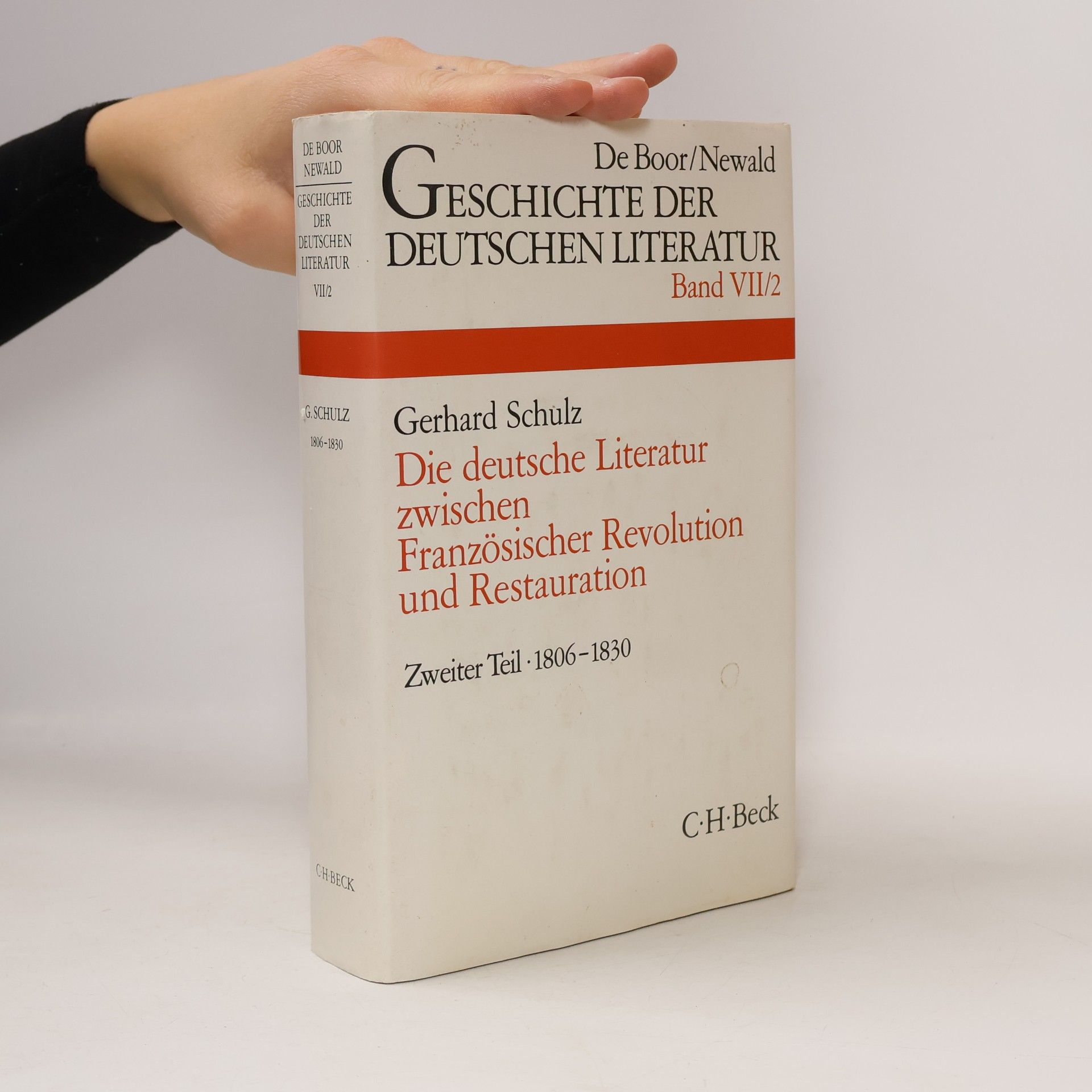 Geschichte der deutschen Literatur von den Anfängen bis zur Gegenwart, Bd.7/2, Die deutsche Literatur zwischen Französischer Revolution und Restauration