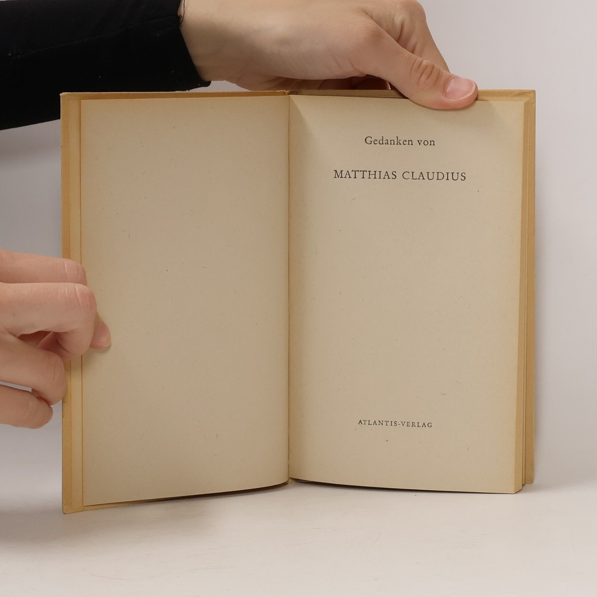 Matthias Claudius Gedanken von Matthias claudius