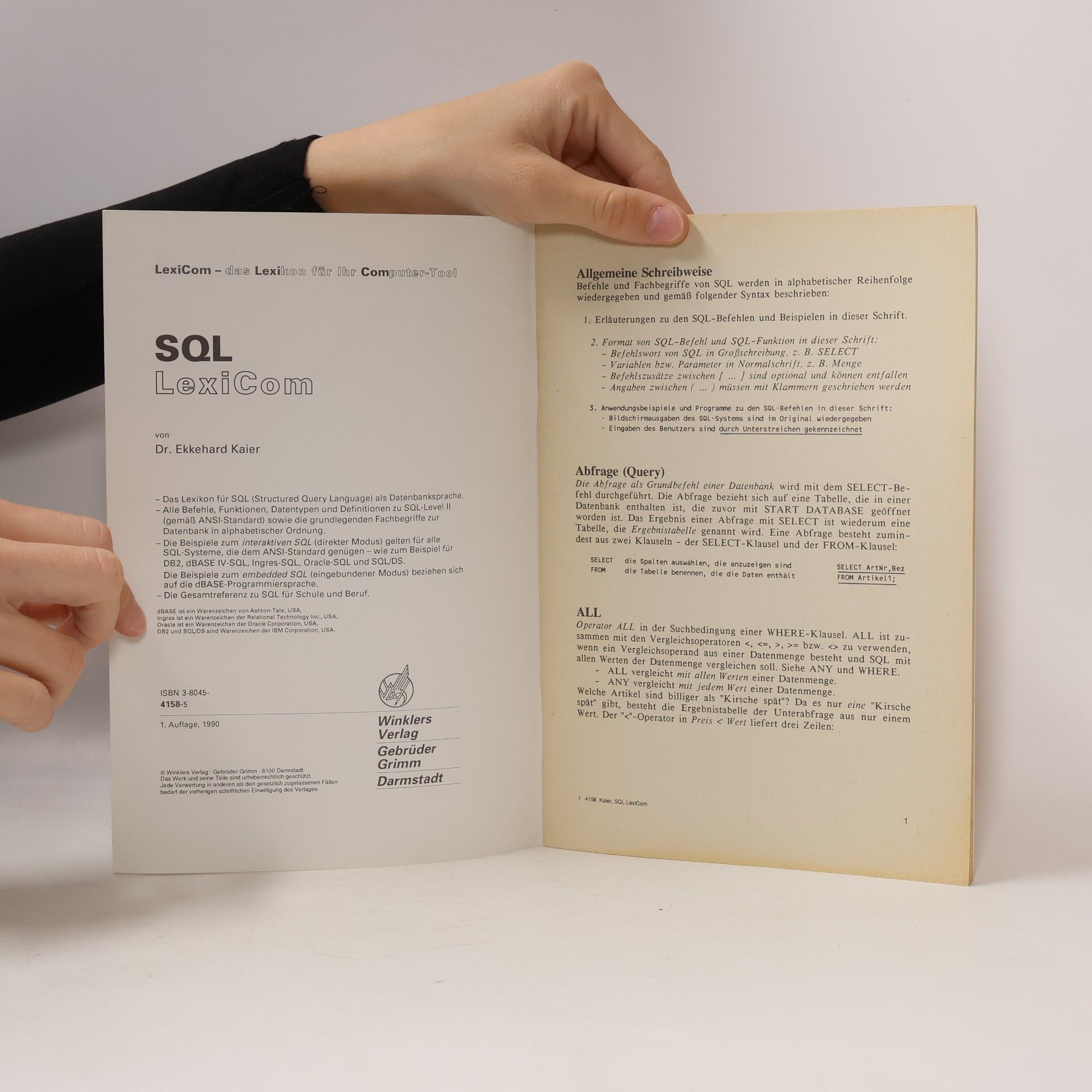 Ekkehard Kaier SQL