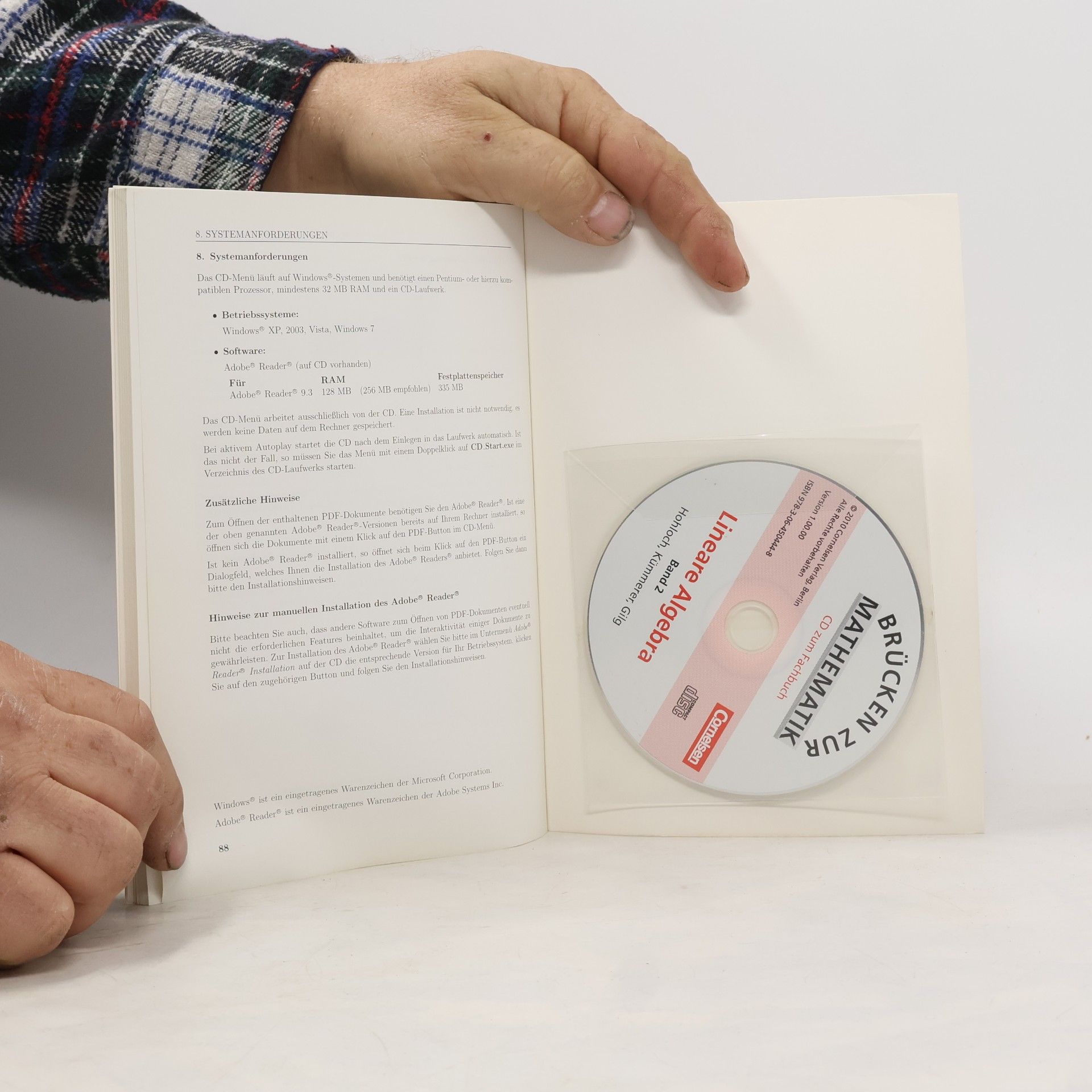 Eberhard Hohloch Brücken zur Mathematik - 2: Lineare Algebra - Schülerbuch, 4., neubearbeitete Auflage, mit CD-ROM
