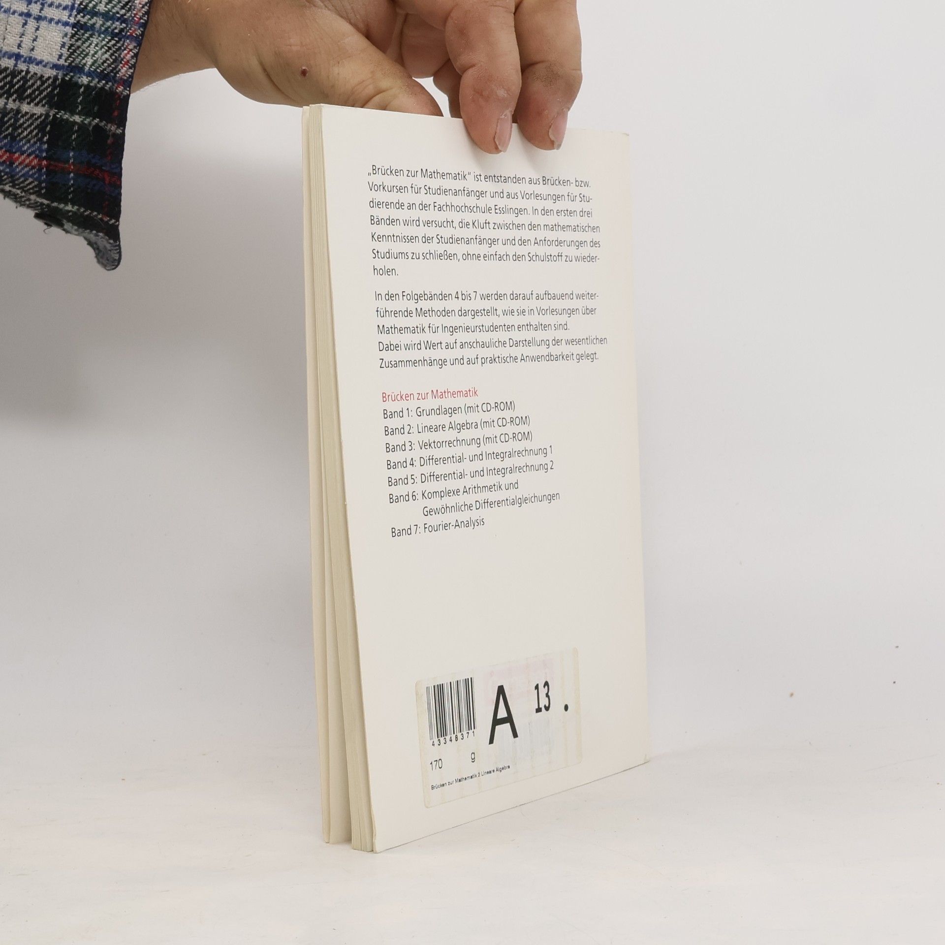 Eberhard Hohloch Brücken zur Mathematik - 2: Lineare Algebra - Schülerbuch, 4., neubearbeitete Auflage, mit CD-ROM