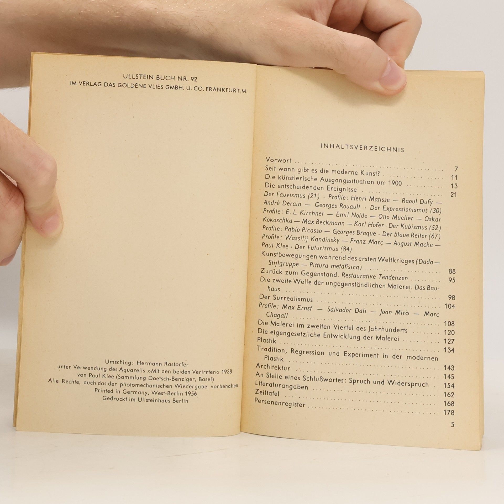 Leopold Zahn Kleine Geschichte der modernen Kunst