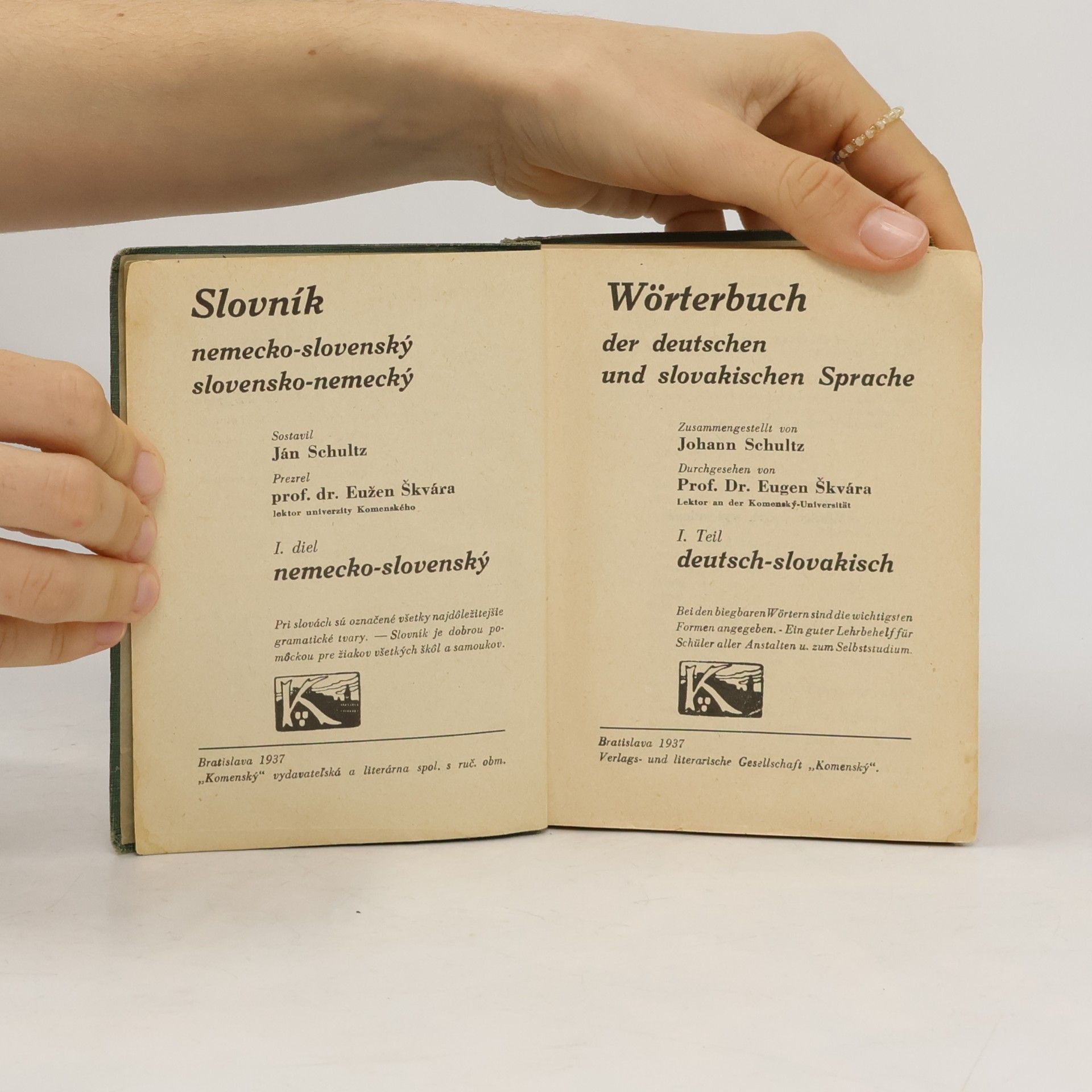 S. Hatala Slovník nemecko-slovenský a slovensko-nemecký / Wörterbuch der deutschen und slowakischen Sprache