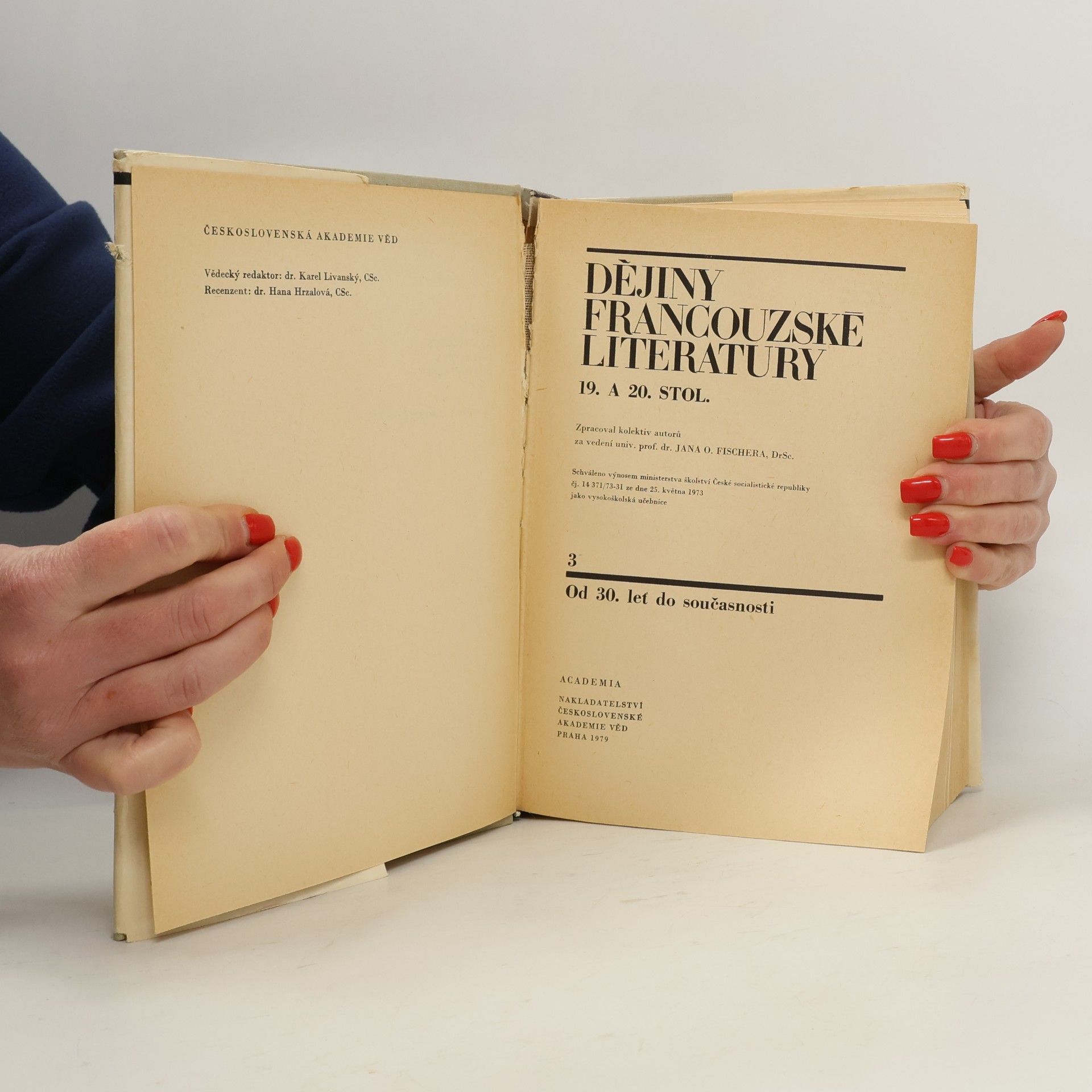 Jan O. Fischer Dějiny francouzské literatury 3