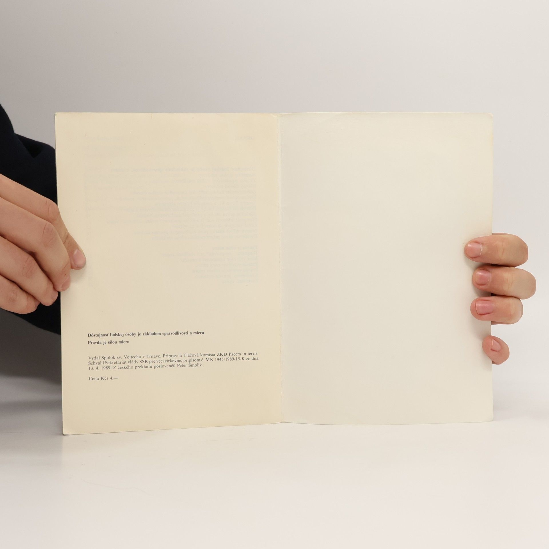 Various authors Dôstojnosť ľudskej osoby je základom spravodlivosti a mieru
