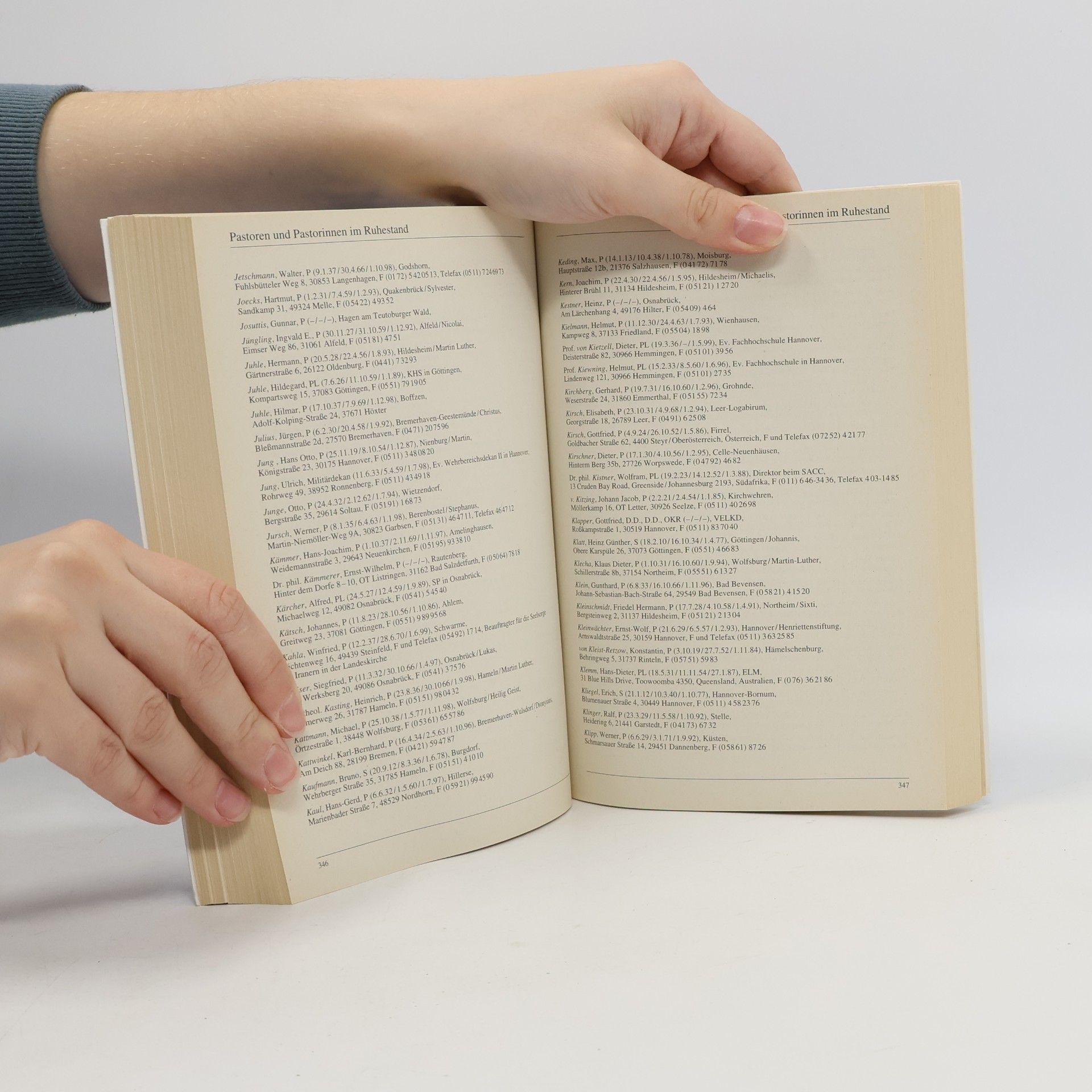 Autores varios Ev. -luth. Landeskirche Hannovers. Anschriftenverzeichnis