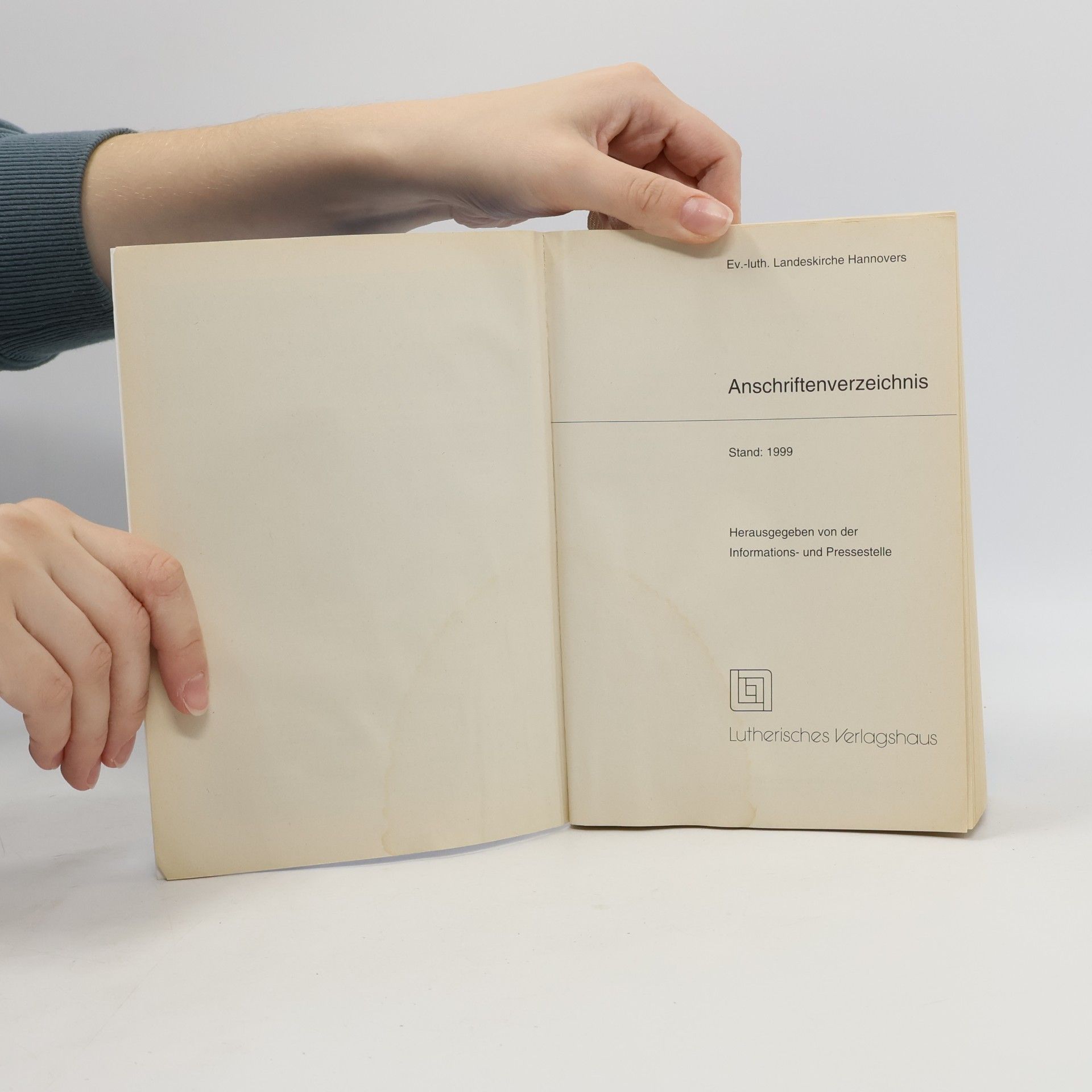Autores varios Ev. -luth. Landeskirche Hannovers. Anschriftenverzeichnis