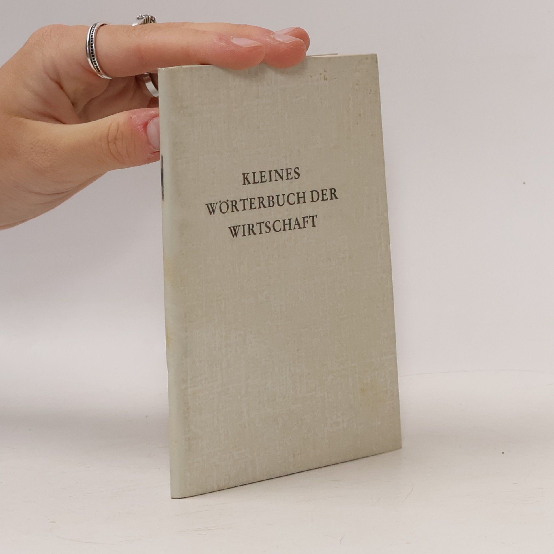 Kleines Wörterbuch der Wirtschaft