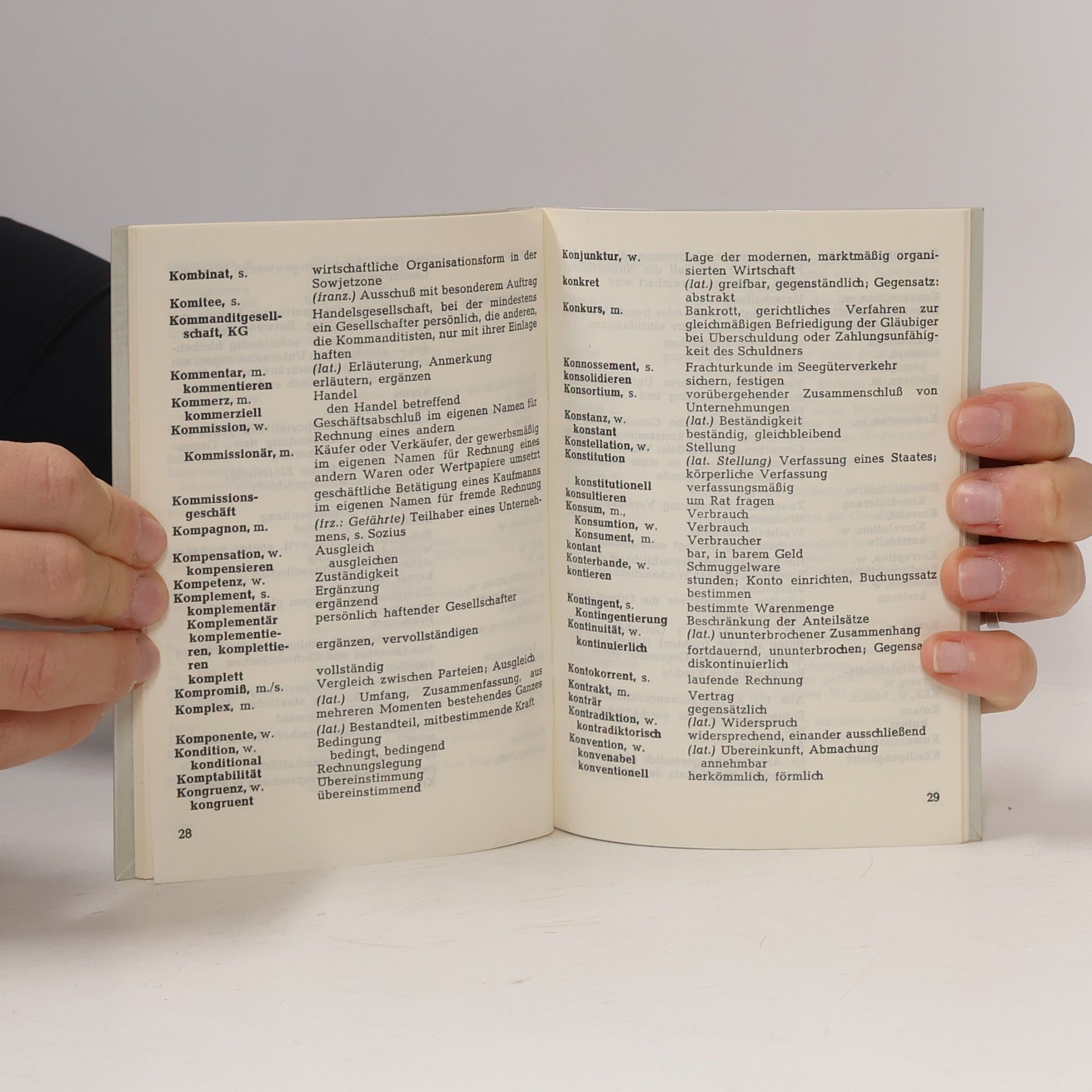 Richard Carstensen Kleines Wörterbuch der Wirtschaft