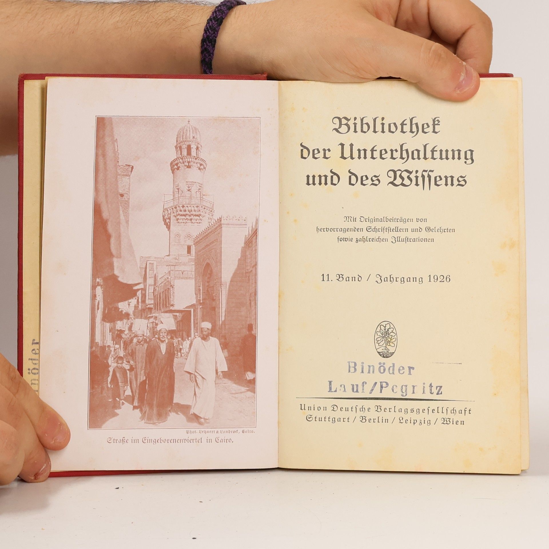 Lehnert & Landrock Bibliothek der Unterhaltung und des Wissens 11/1926