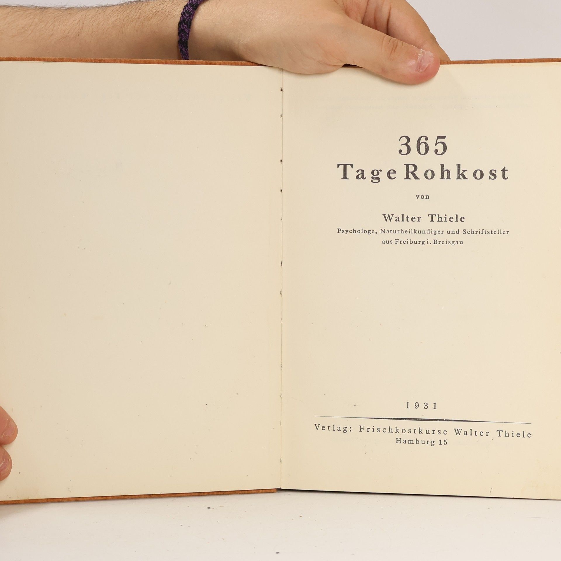 Walter Thiele 365 Tage Rohkost