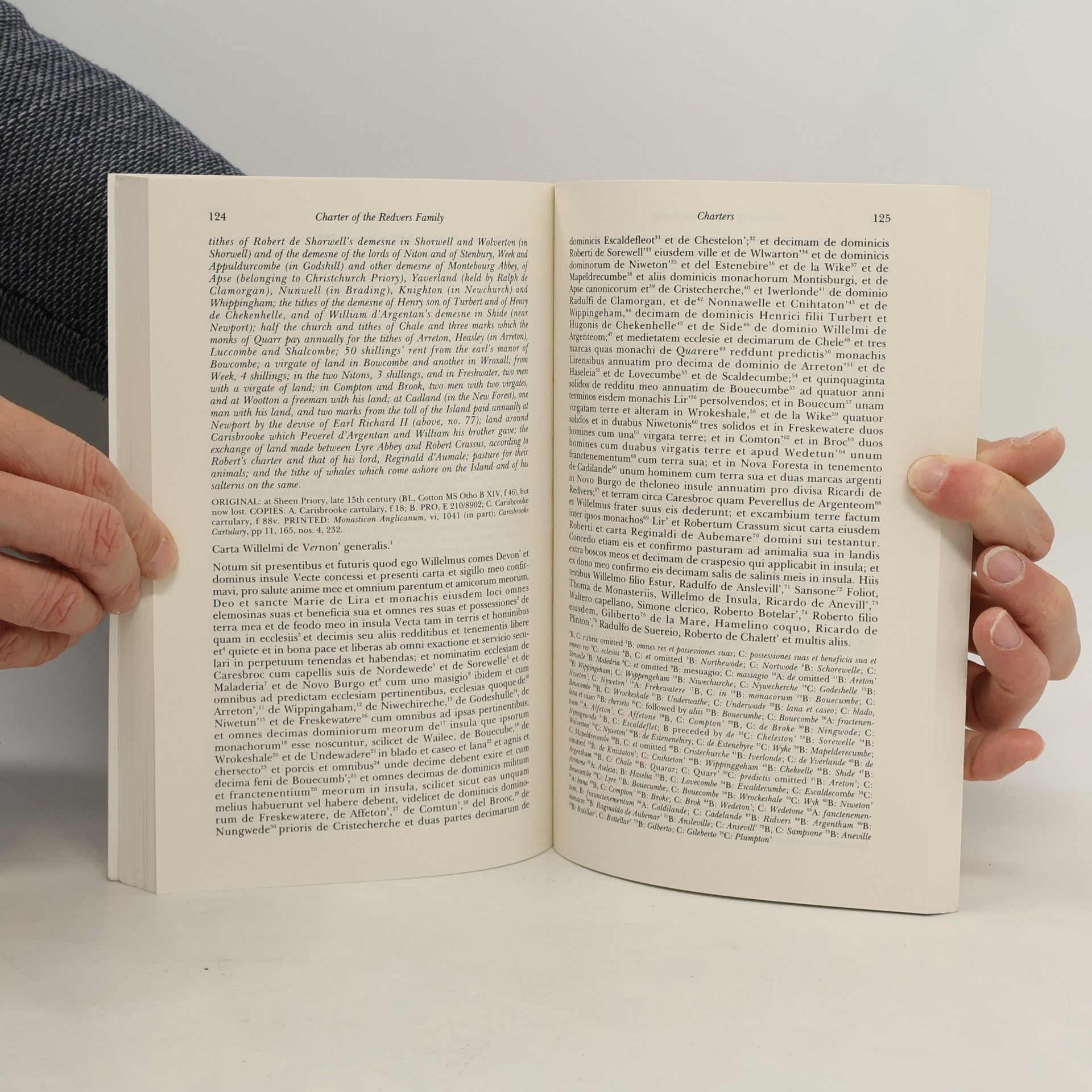 Robert Bearman Devon and Cornwall Record Society - 37: Charters of the Redvers Family and the Earldom of Devon, 1090-1217