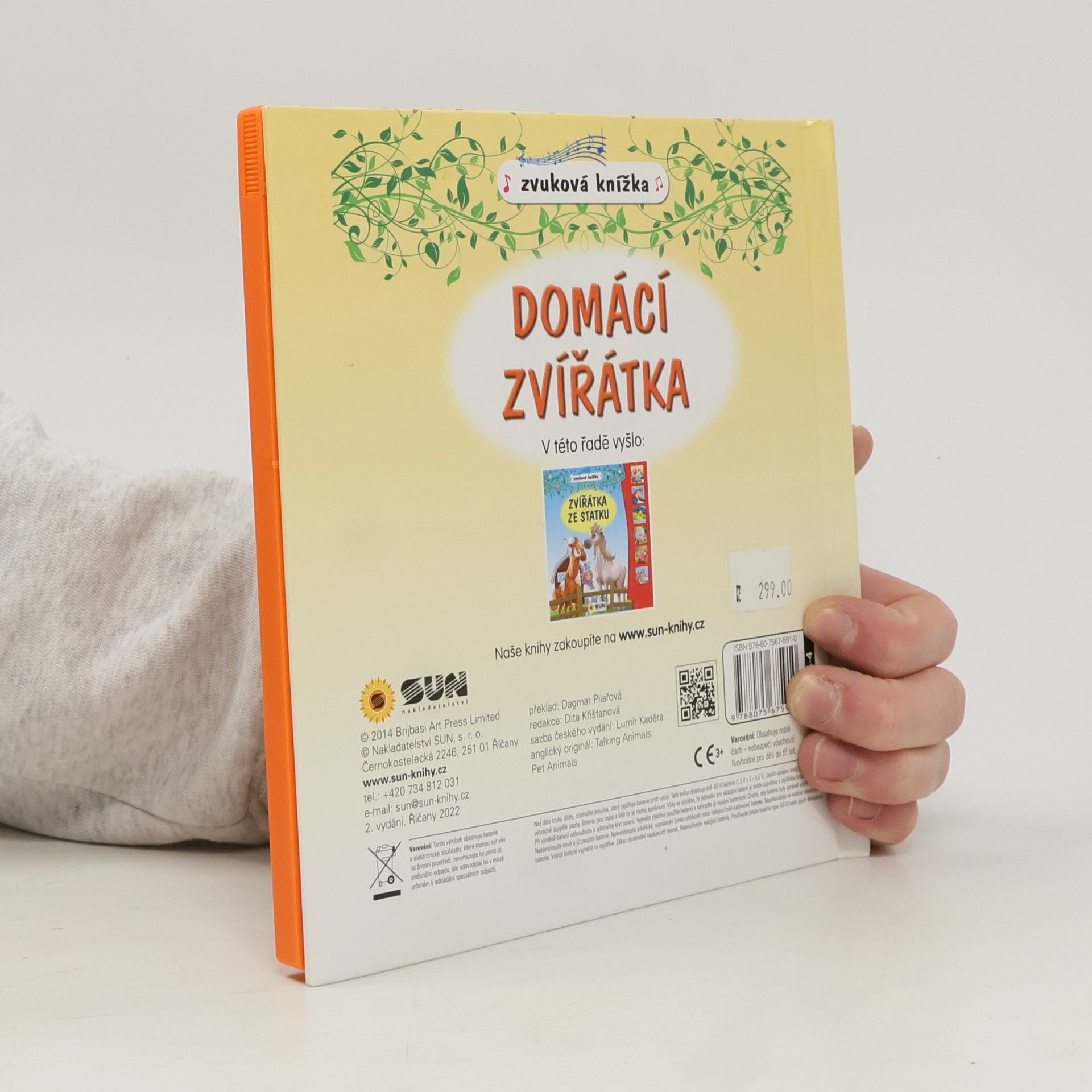 Sun Domácí zvířátka - zvuková kniha