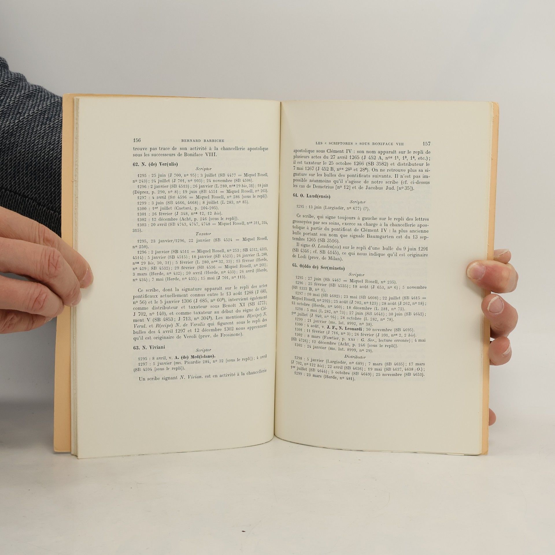 Bernard Barbiche Les Scriptores de la chancellerie apostolique