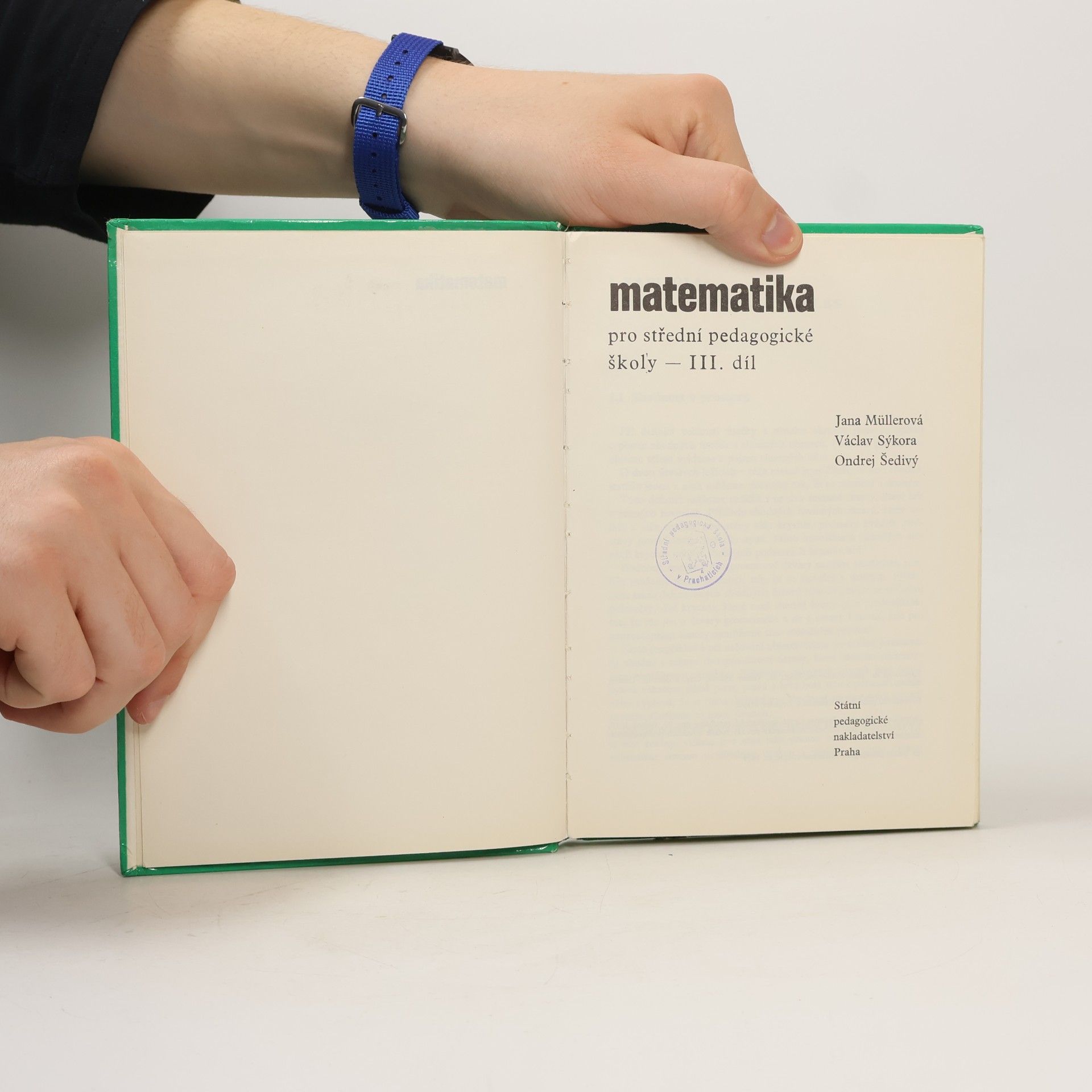 Müllerová Jana Matematika pro střední pedagogické školy III