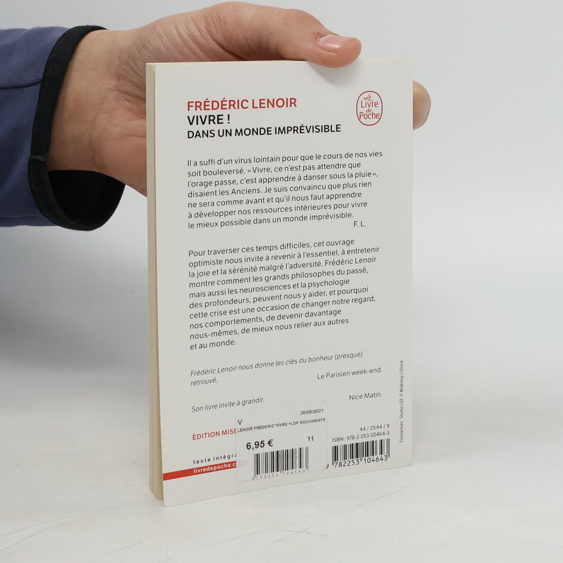 Frédéric Lenoir Le Livre de Poche: Vivre!
