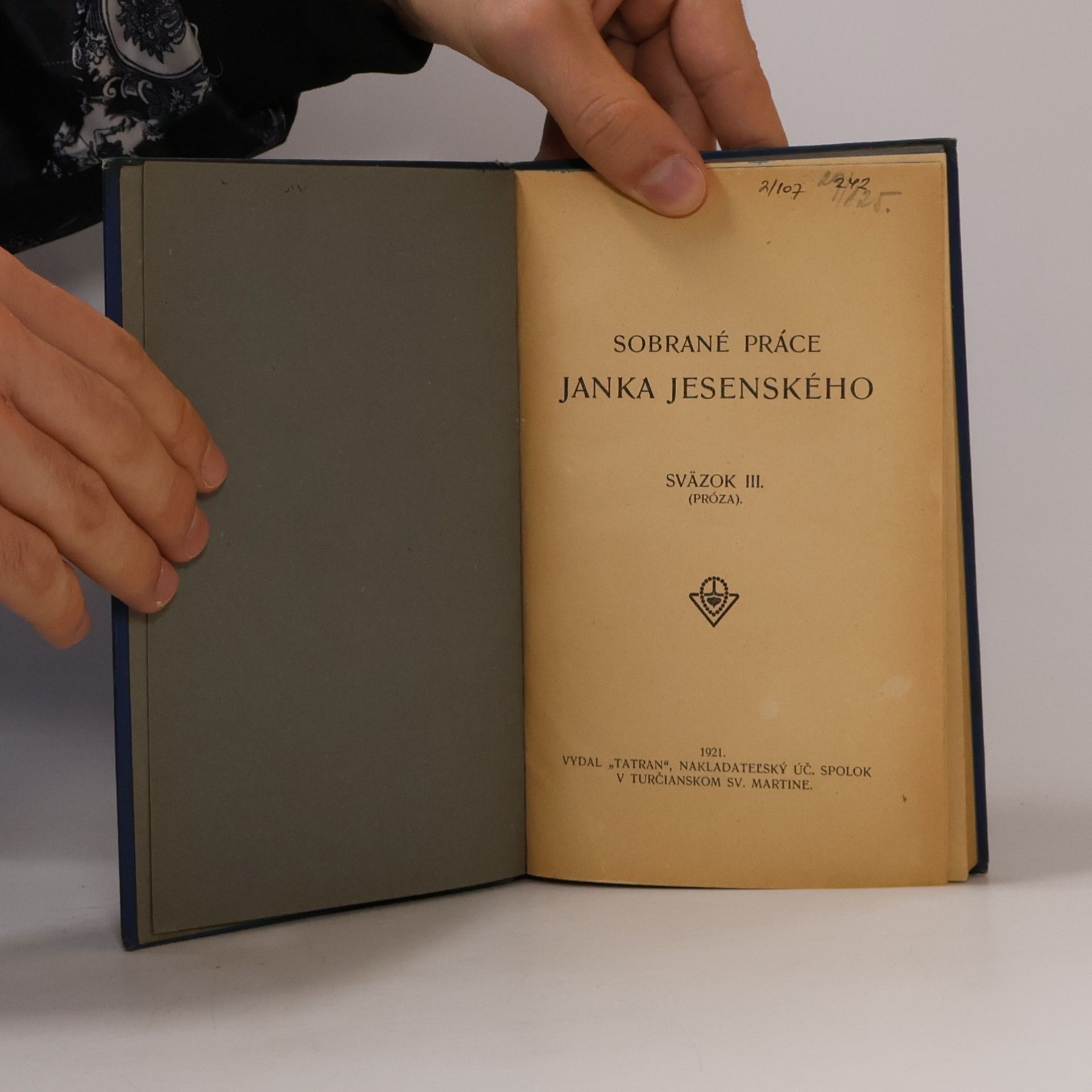 Janko Jesenský Sobrané Práce Janka Jesenského III