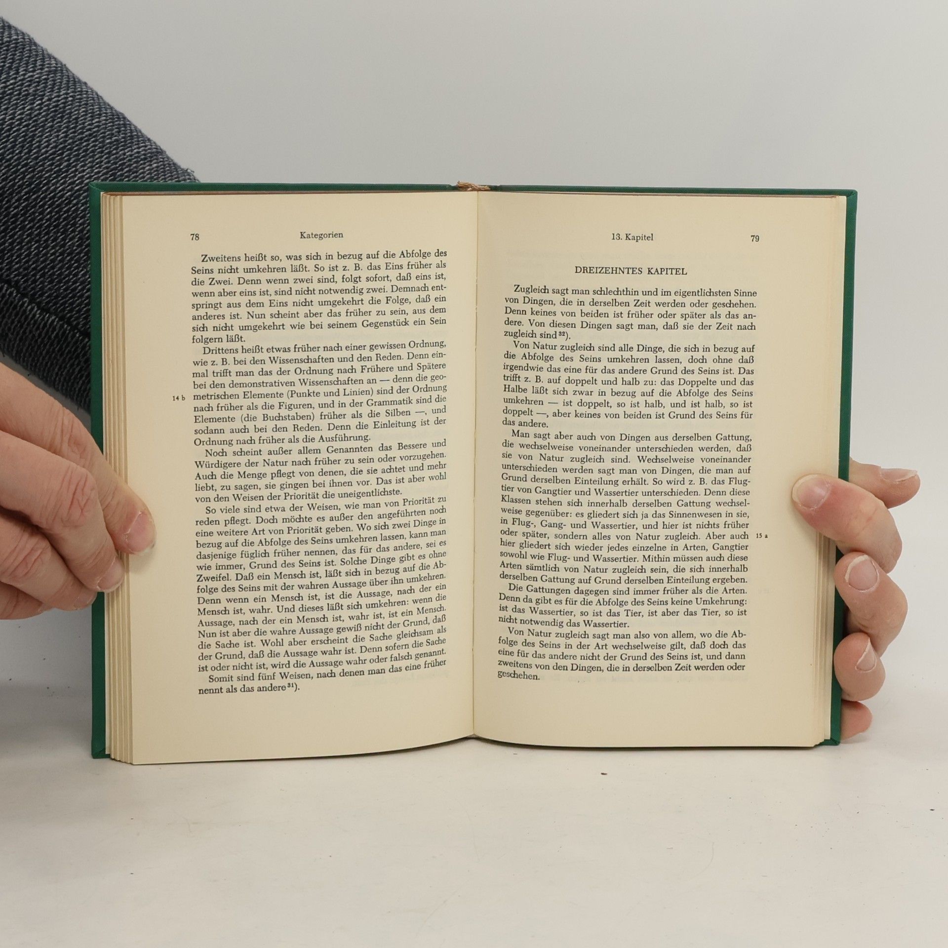 Aristoteles Kategorien / Lehre vom Satz / Einleitung in die Kategorien