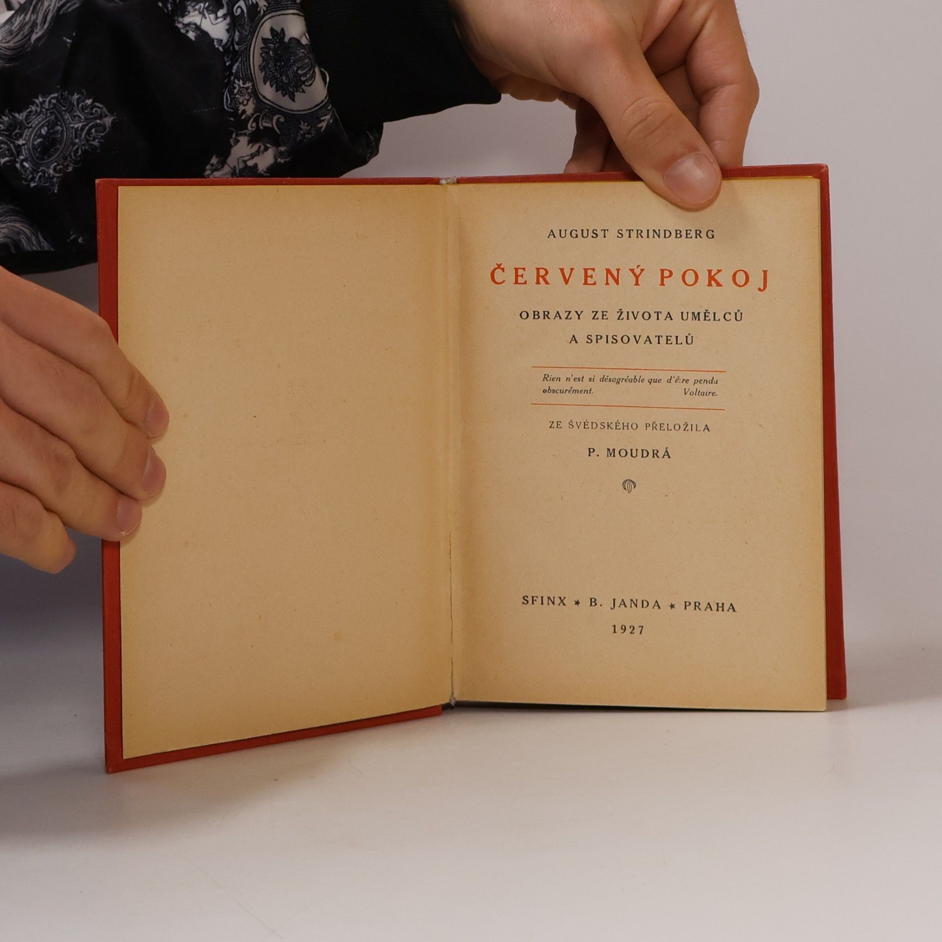 August Strindberg Červený pokoj. Obrazy ze života umělců a spisovatelů