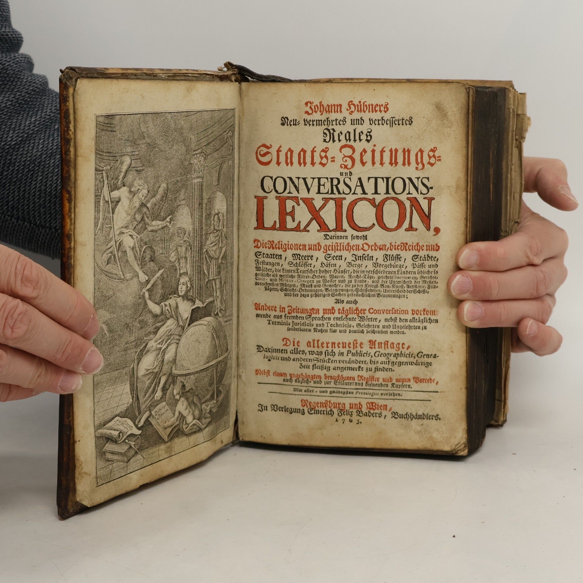 Johann Hübner Neu-vermehrtes und verbessertes Reales Staats- Zeitungs- und Conversations-Lexicon