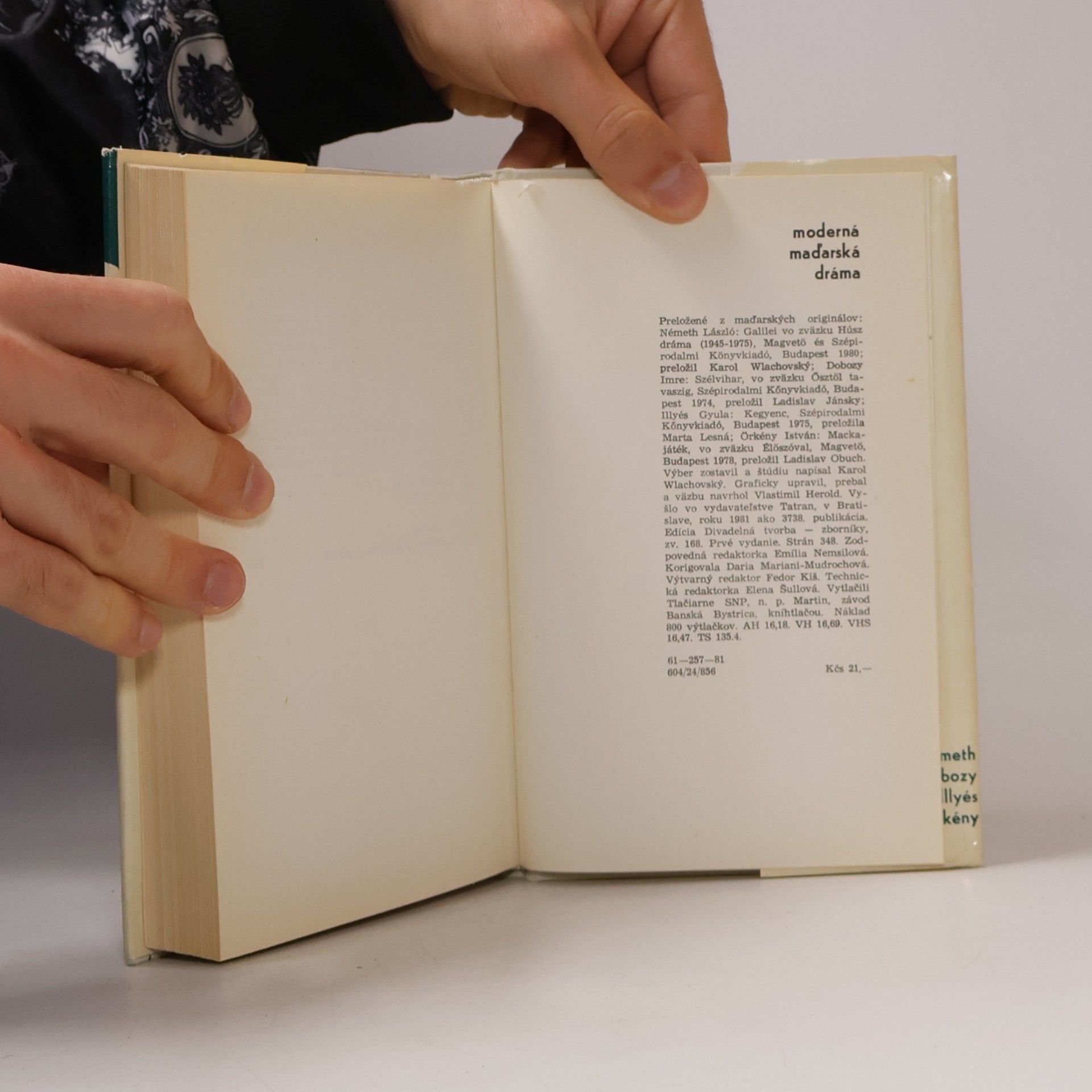 Various authors Moderná maďarská dráma: Németh, Dobozy, Illyés, Orkény