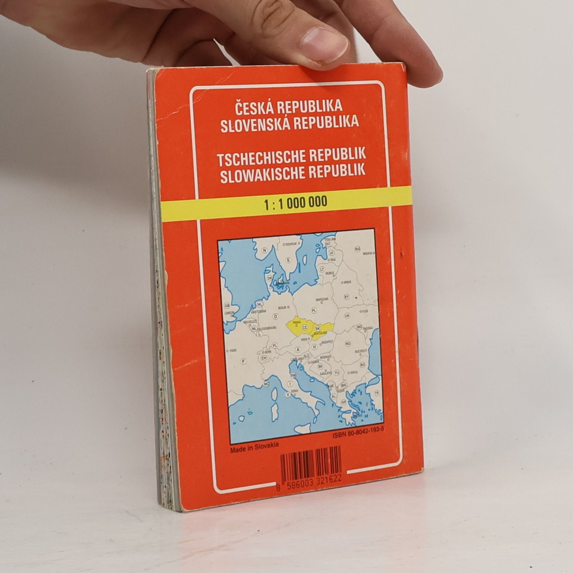 Vojenský kartografický ústav (Harmanec, Slovensko) Česká republika. Slovenská republika. 1:1 000 000