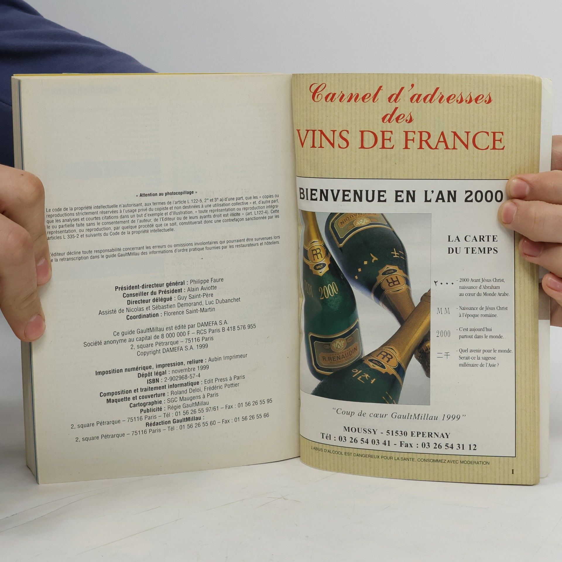 Florence Saint-Martin Gault Millau Guide France 2000